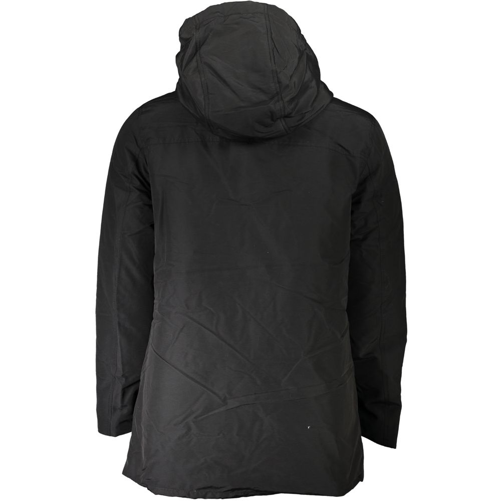 Schwarze Baumwolljacke