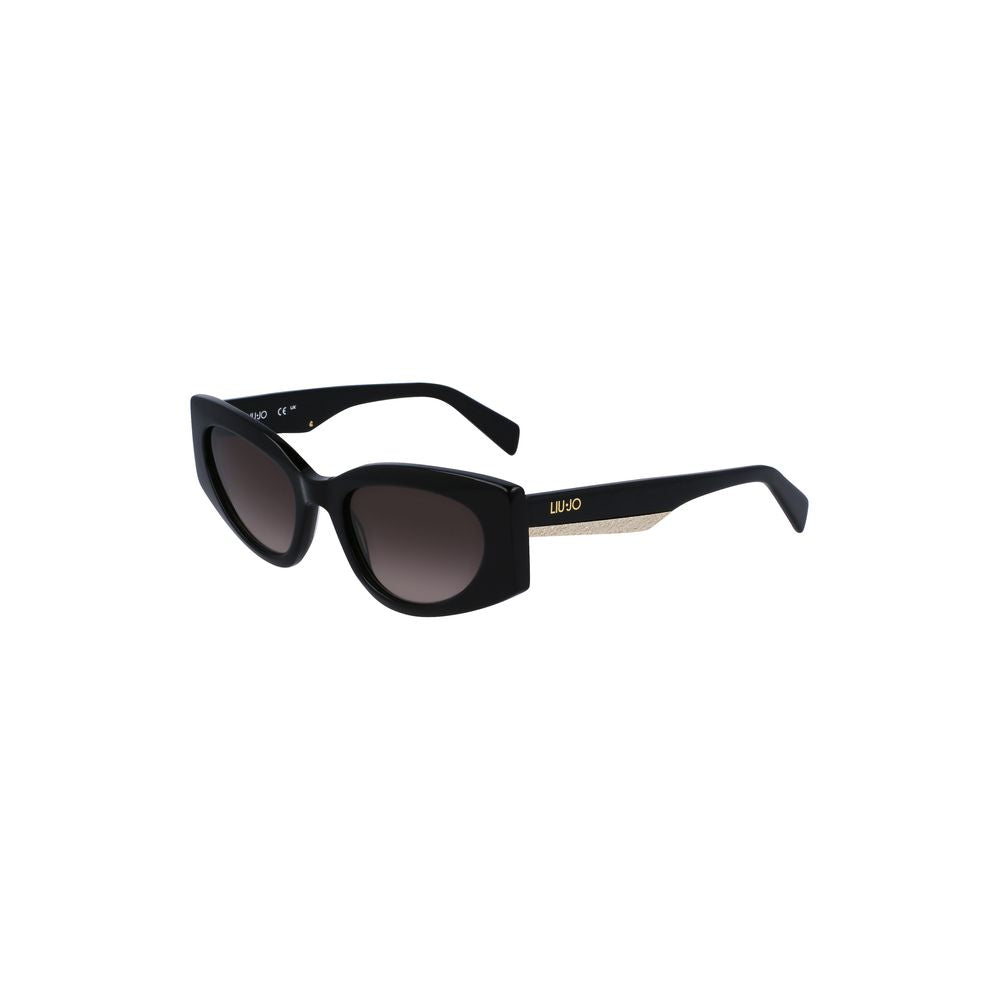 Schwarze Acetat-Sonnenbrille