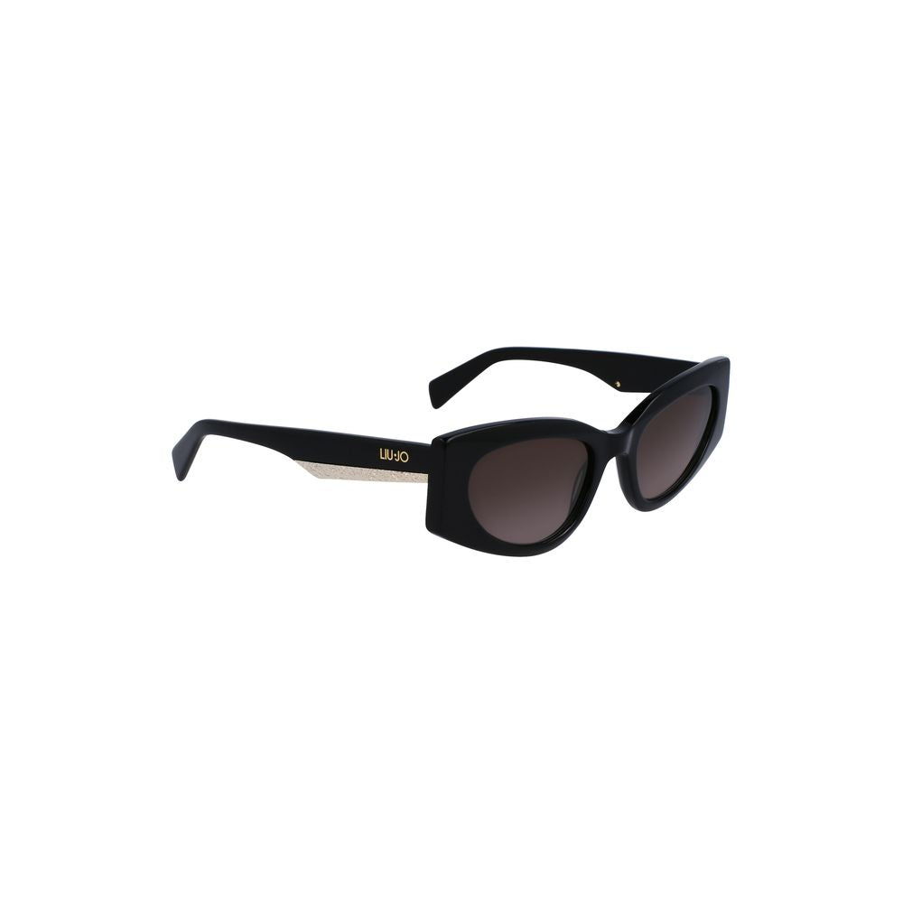 Schwarze Acetat-Sonnenbrille