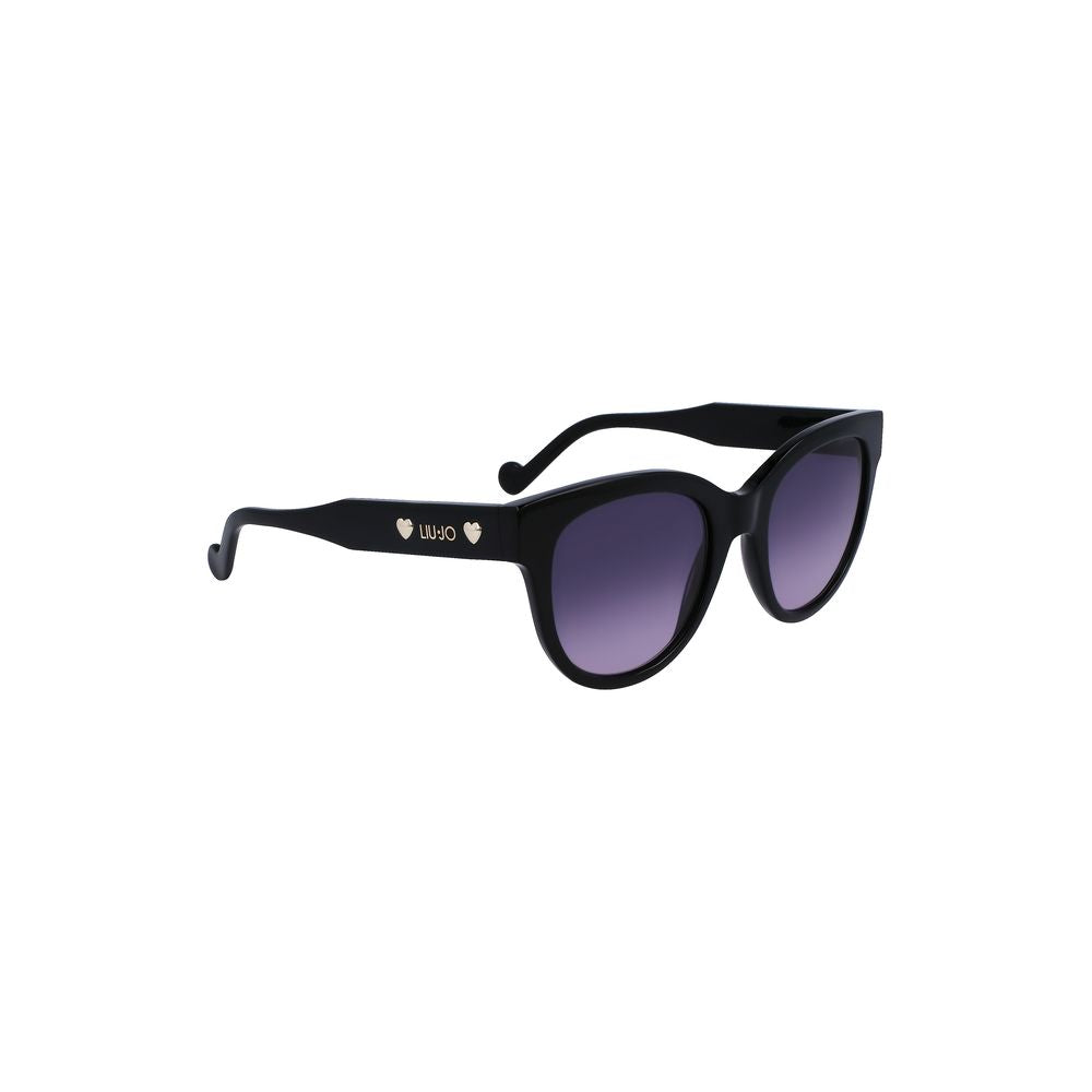 Schwarze Acetat-Sonnenbrille