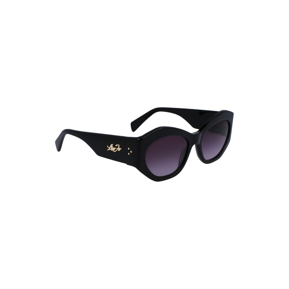 Schwarze Acetat-Sonnenbrille