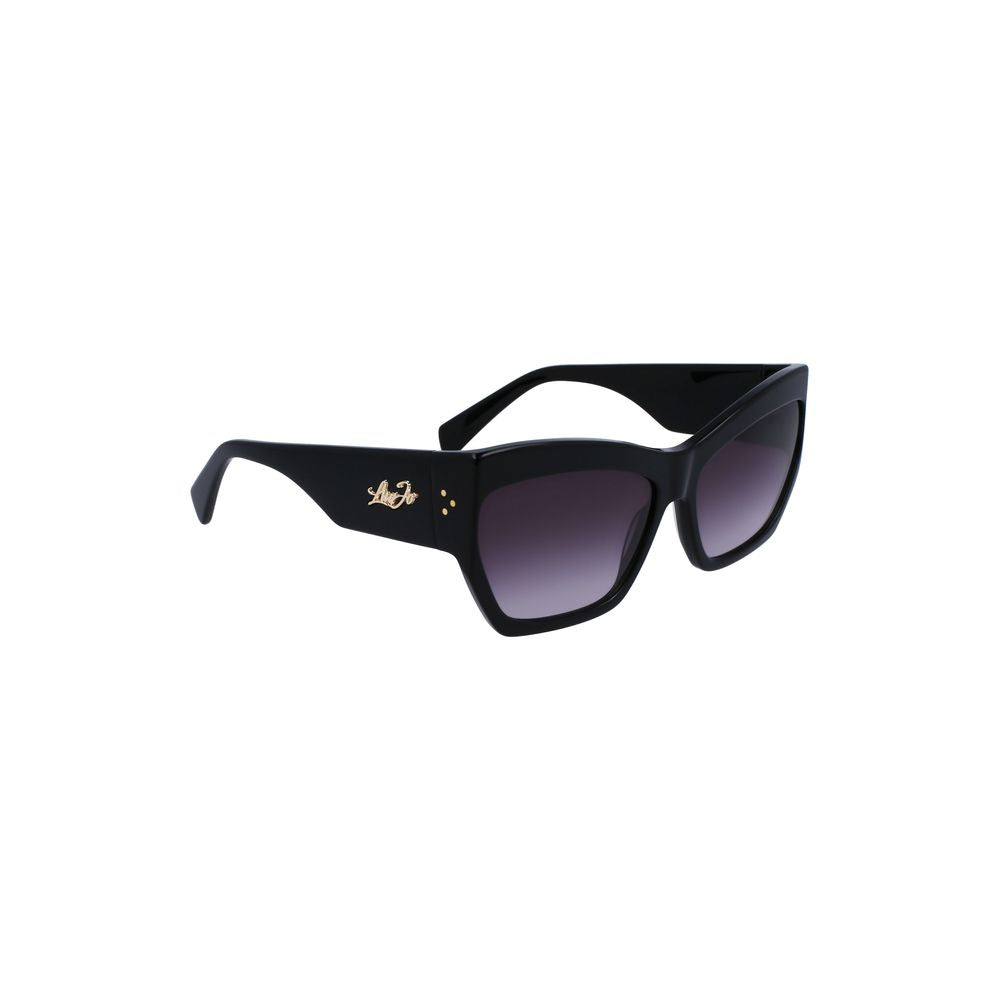 Schwarze Acetat-Sonnenbrille