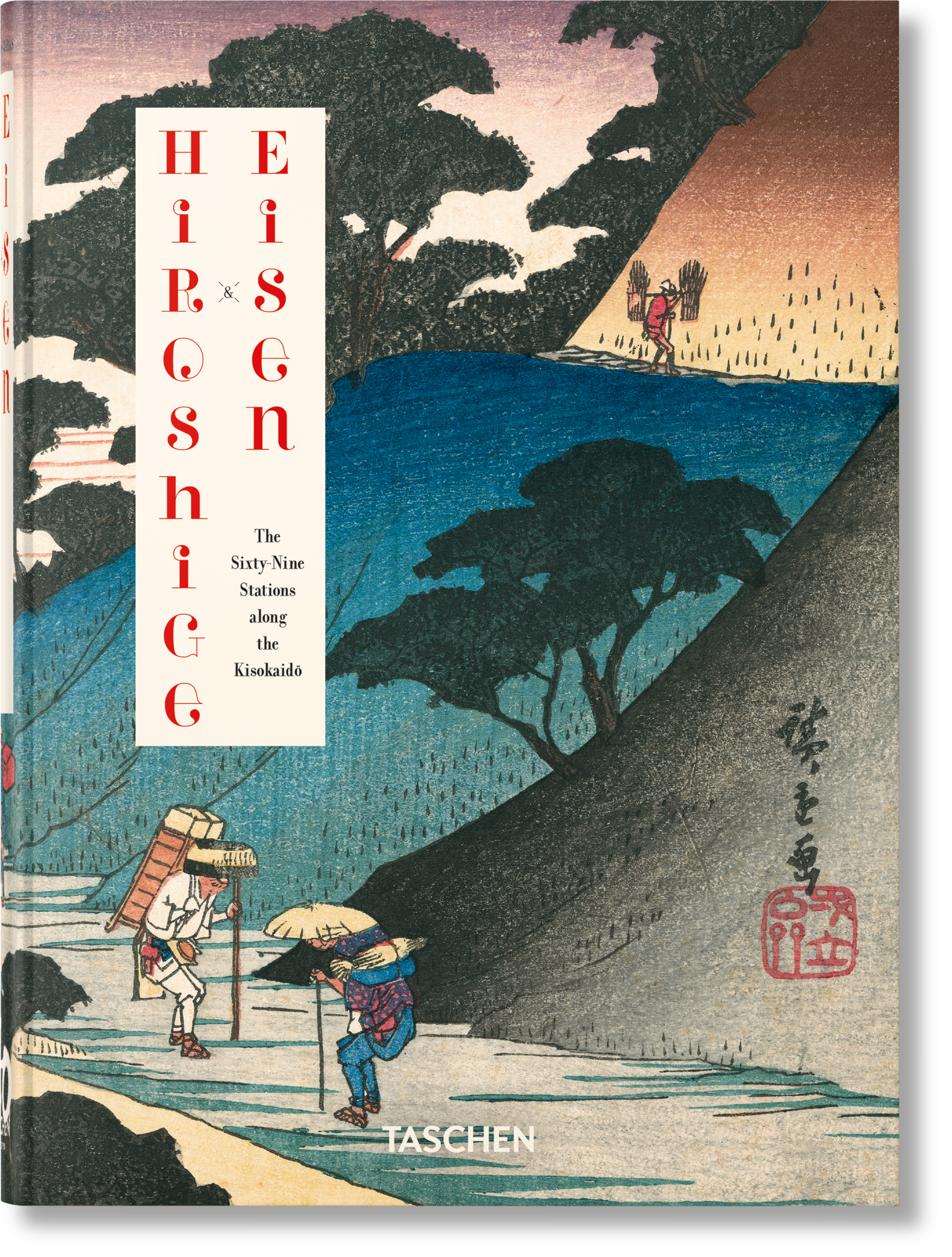 Taschen-Hiroshige & Eisen. The Sixty-Nine Stations along the Kisokaido. 40th Ed. (German, French, English)-Art-Black-Deal-Outlet-by-ARCHIVIST