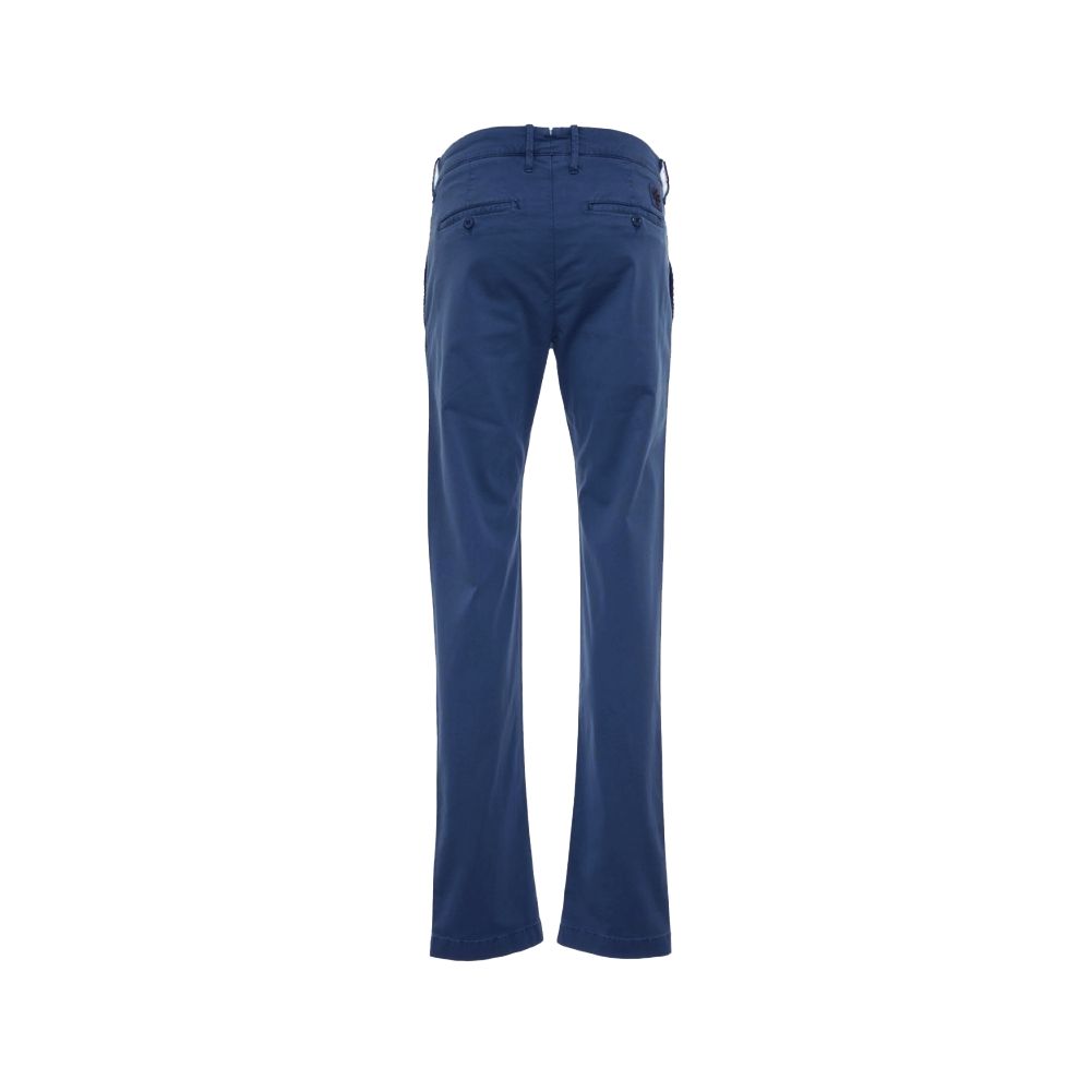 Schlanke Chino-Hose aus blauer Baumwolle - Slim Fit