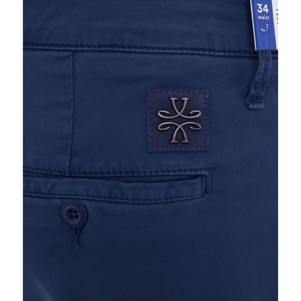 Schlanke Chino-Hose aus blauer Baumwolle - Slim Fit