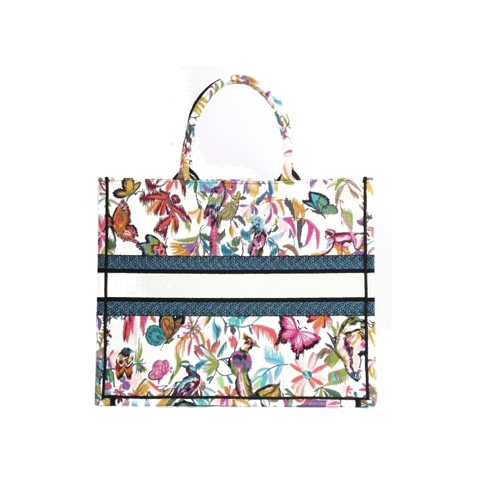 Dior Embroidered Logo Tote Bag