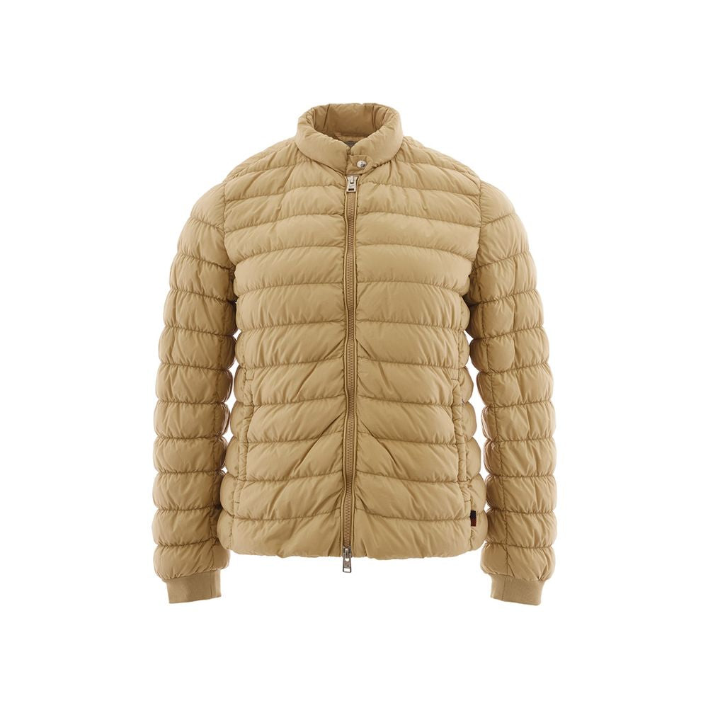 Beige Polyamid Designer Jacke