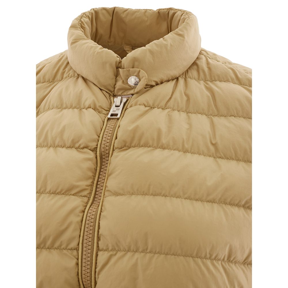 Beige Polyamid Designer Jacke