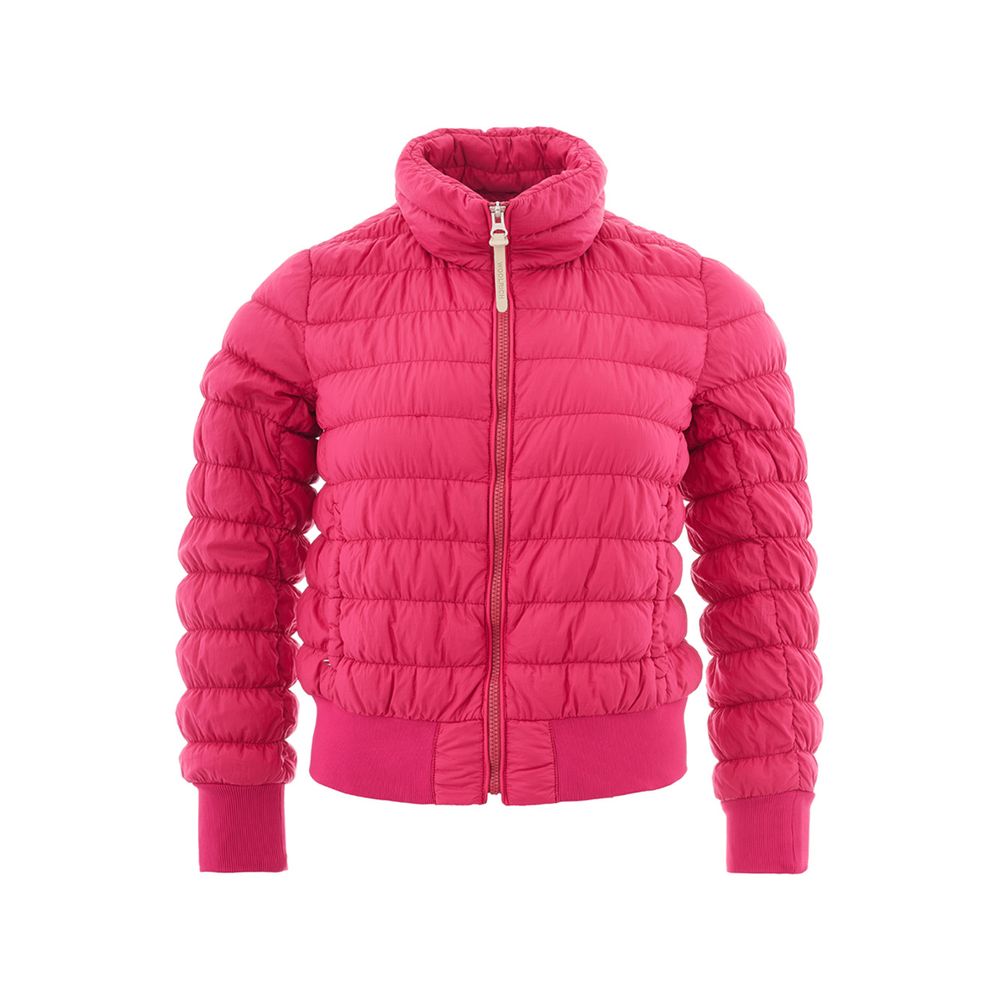 Fuchsia Eleganz Polyamid Jacke