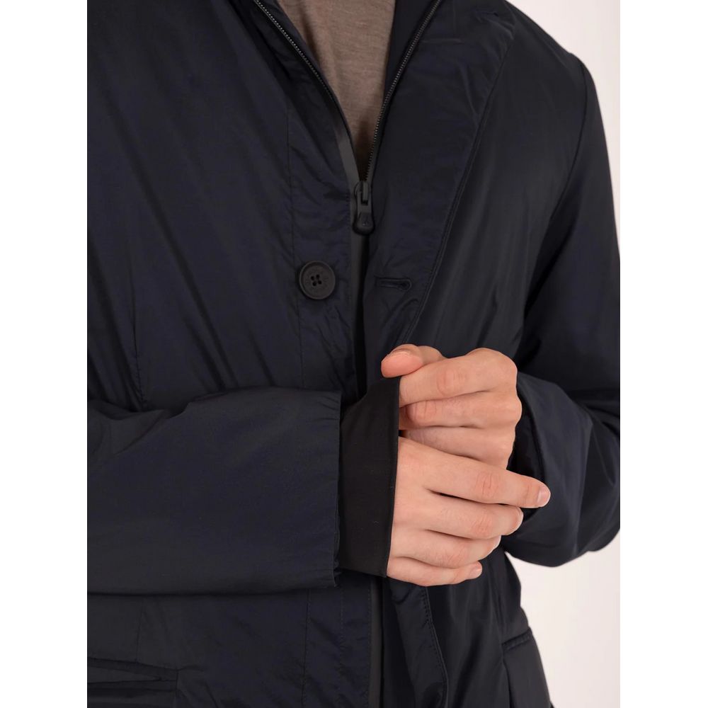 Blaue Polyester-Jacke