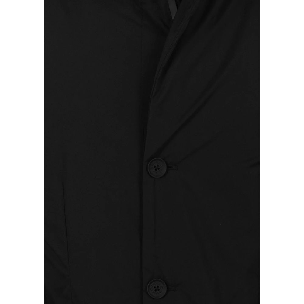 Schwarze Polyester-Jacke