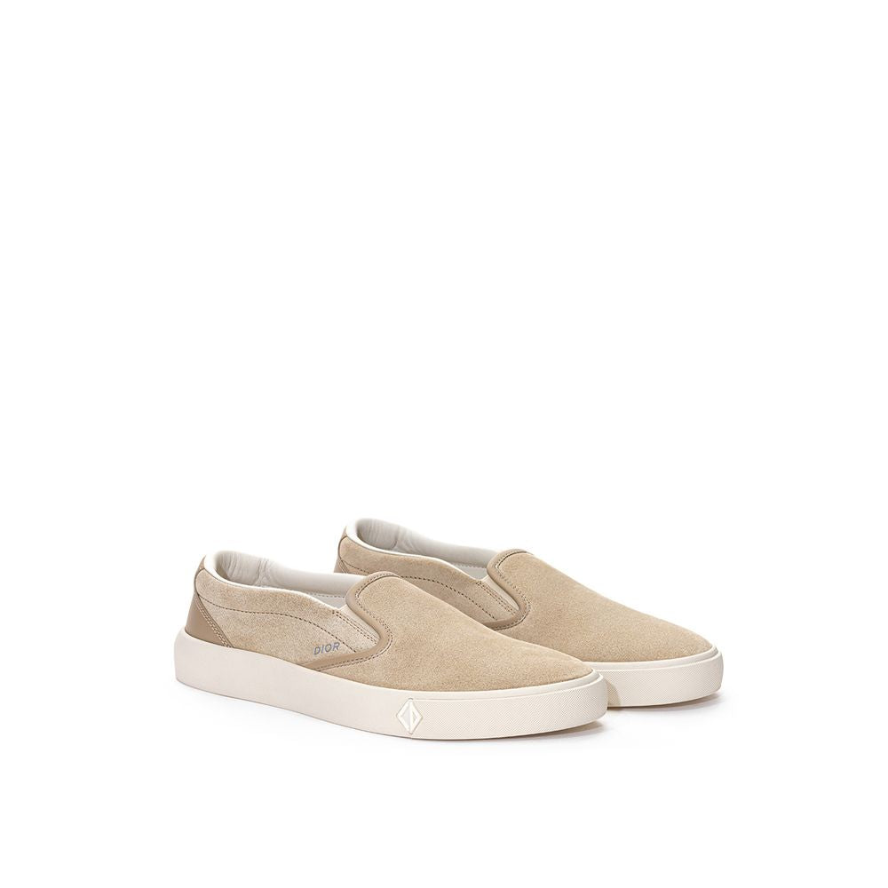 Beige Leder Sneaker