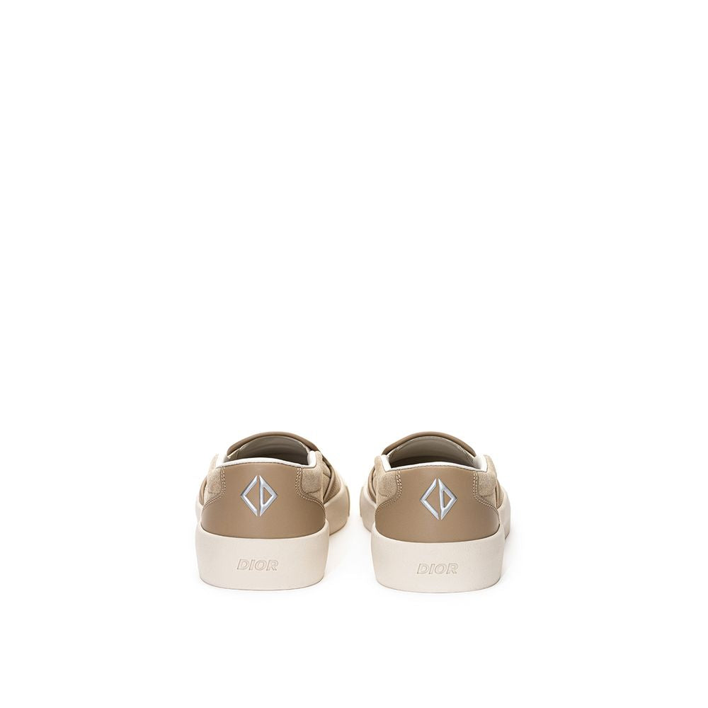 Beige Leder Sneaker