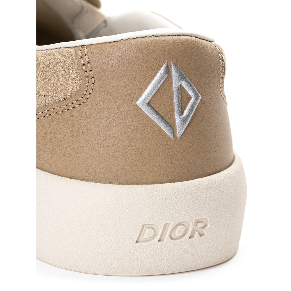 Beige Leder Sneaker