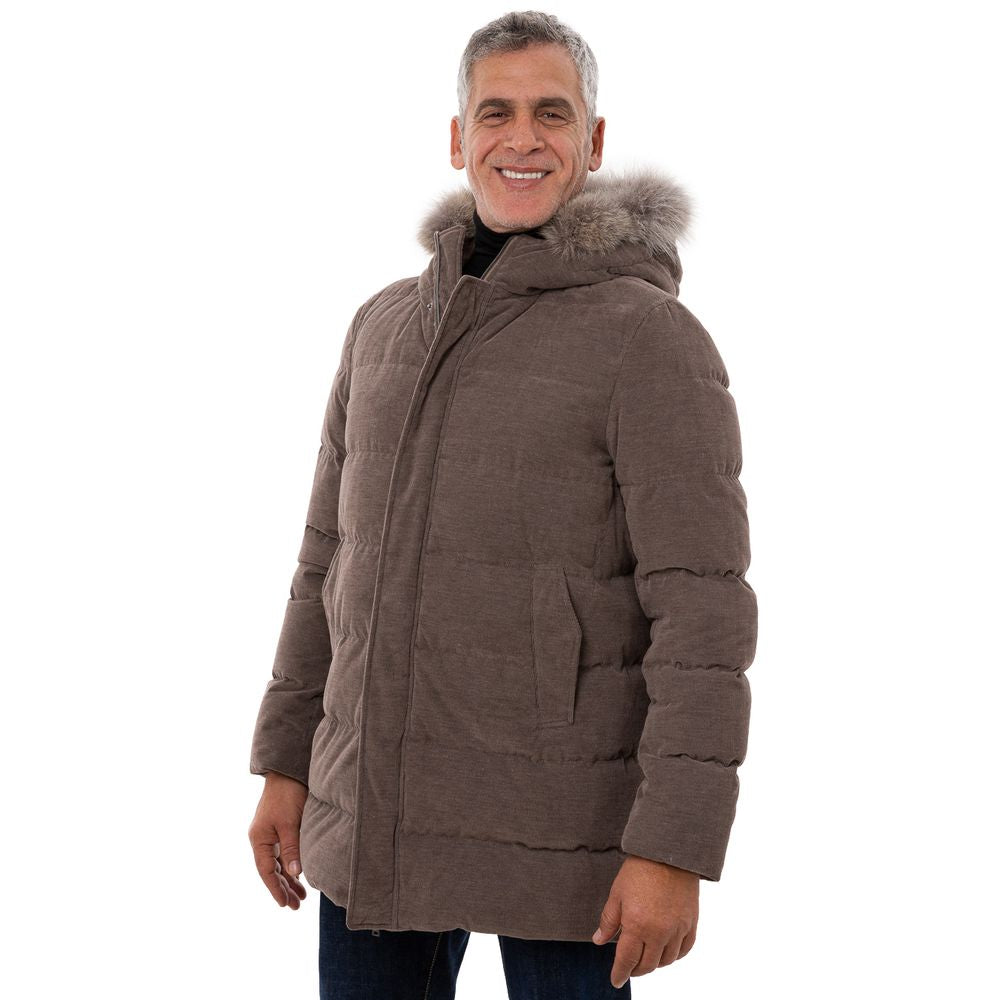 Braune Baumwolljacke