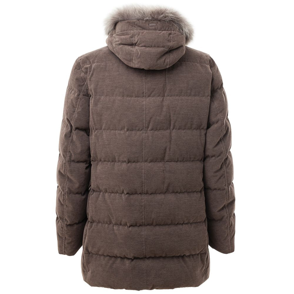 Braune Baumwolljacke