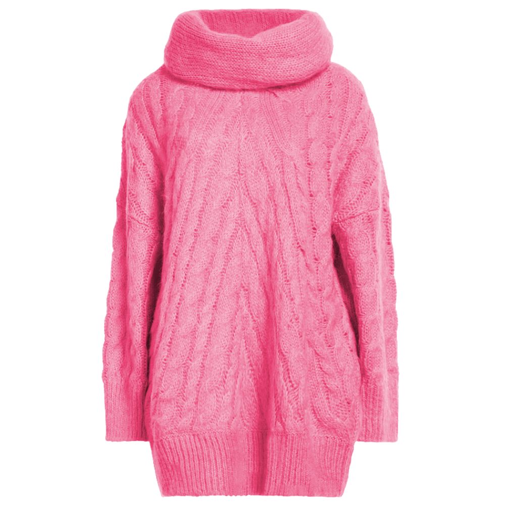 Rosa Acryl-Pullover