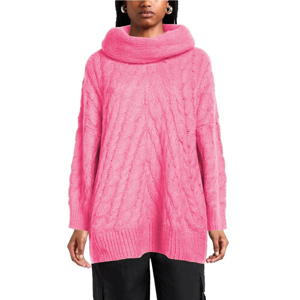 Rosa Acryl-Pullover