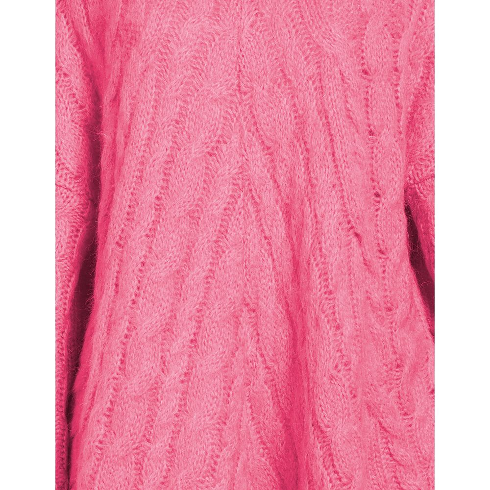 Rosa Acryl-Pullover