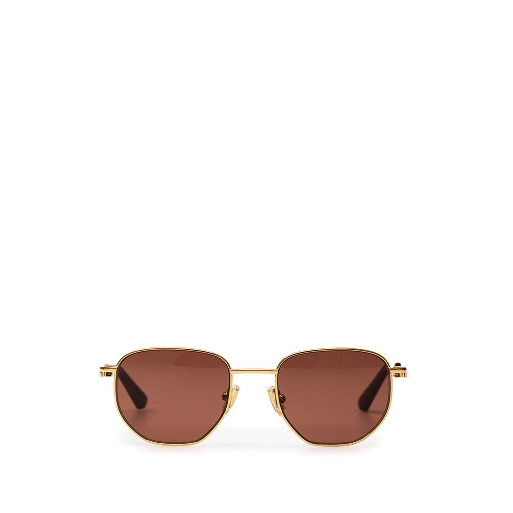 Goldene Metall-Sonnenbrille