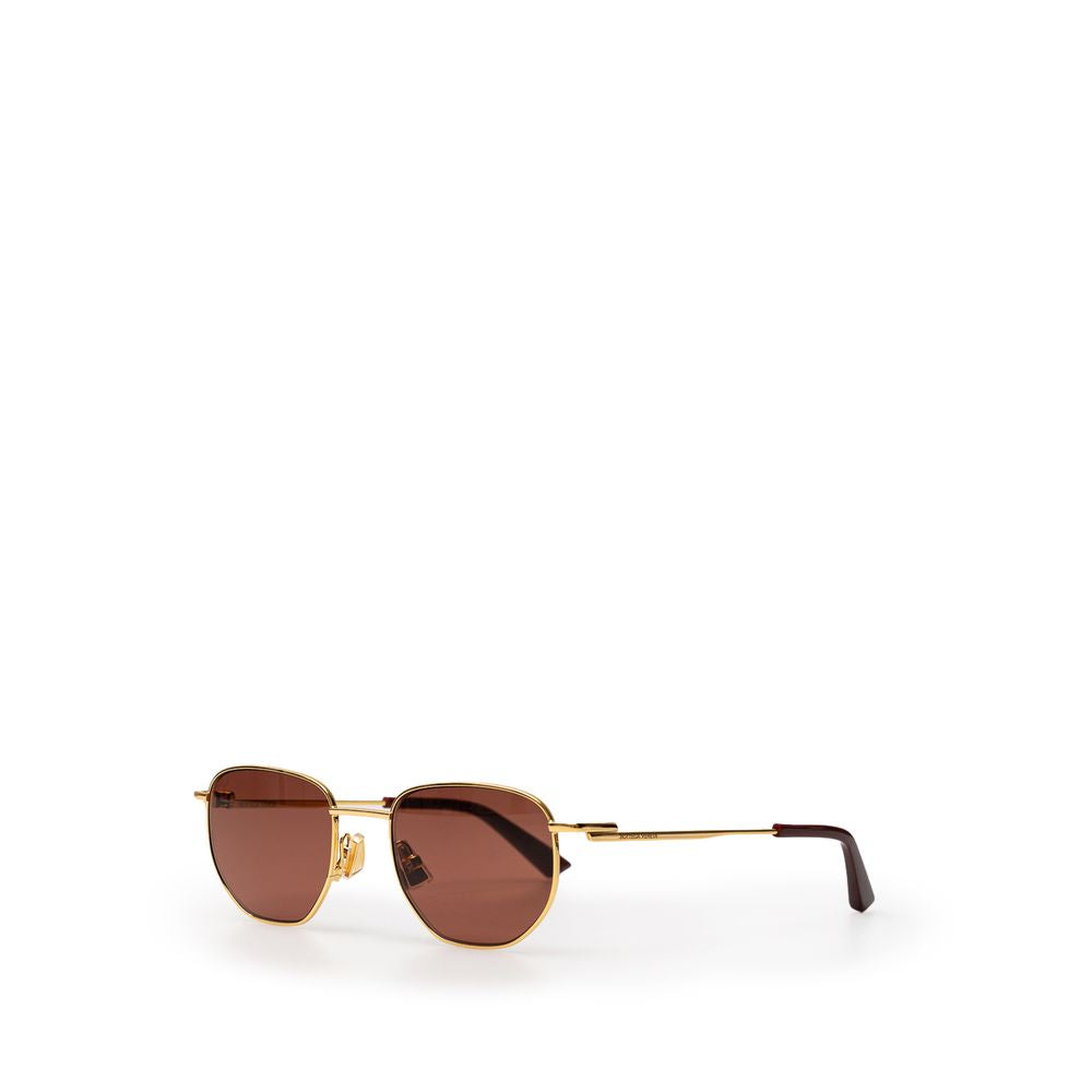 Goldene Metall-Sonnenbrille