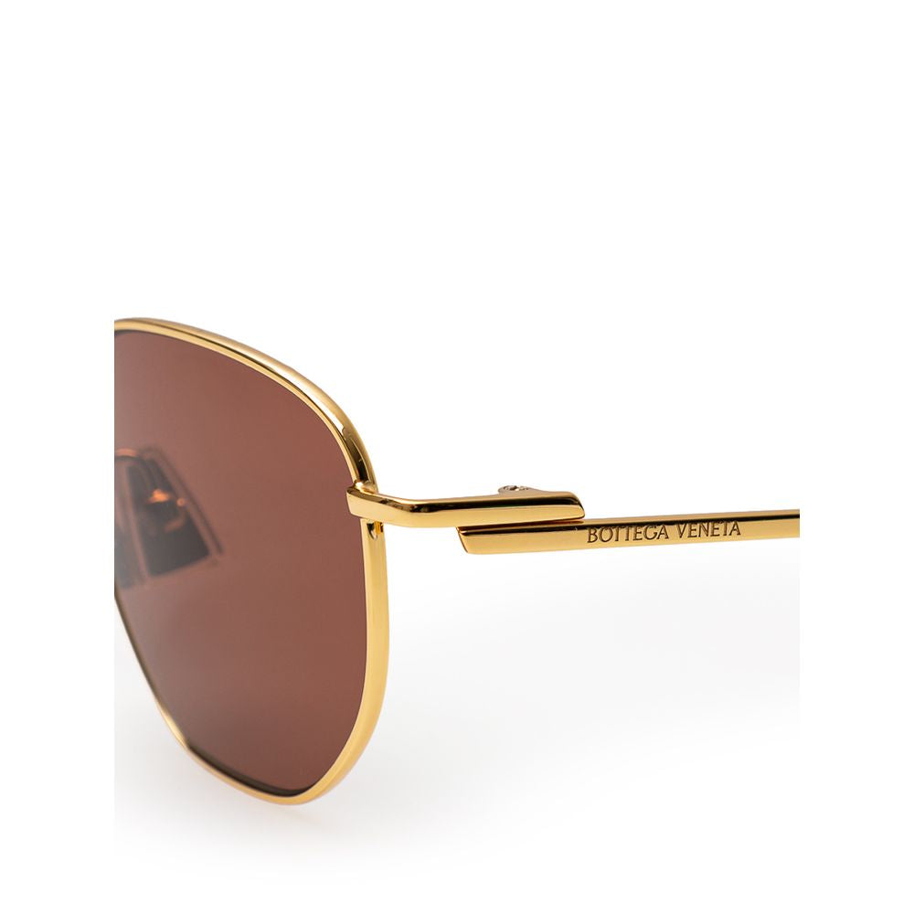 Goldene Metall-Sonnenbrille