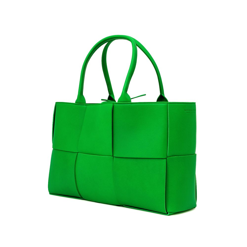 Grüne Lederhandtasche