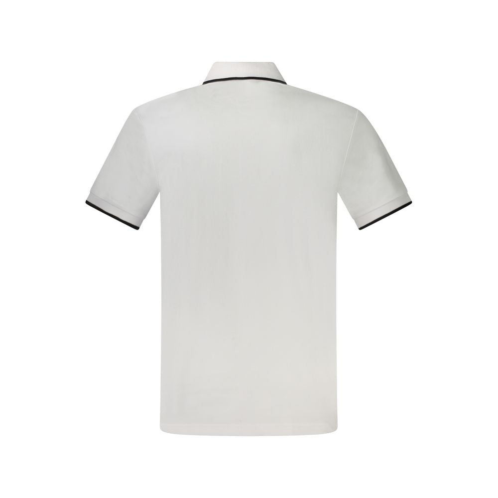 Weißes Baumwoll-Poloshirt