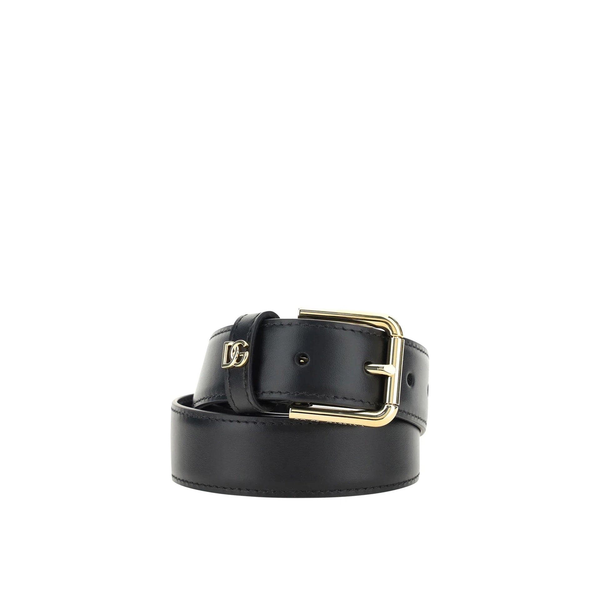 Dolce & Gabbana Leather Logo Belt