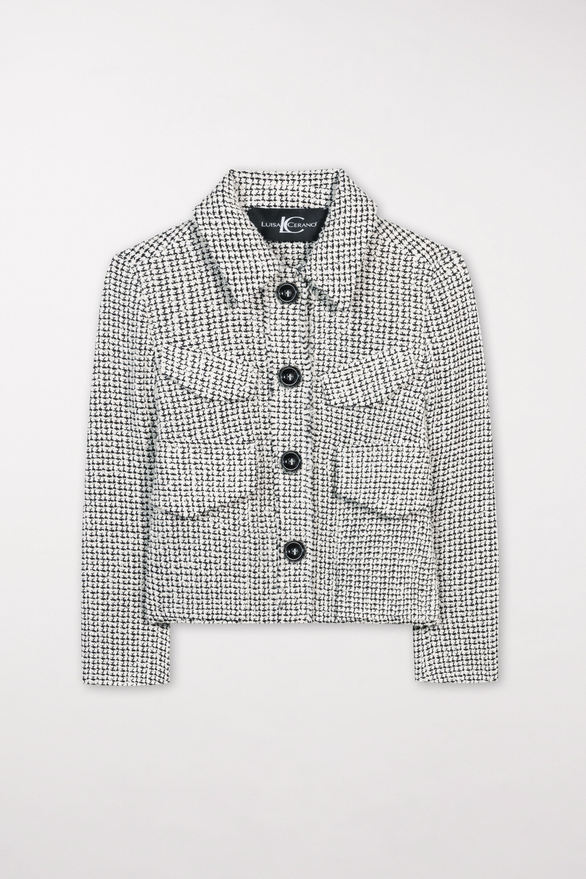 Jacke in Tweed-Optik