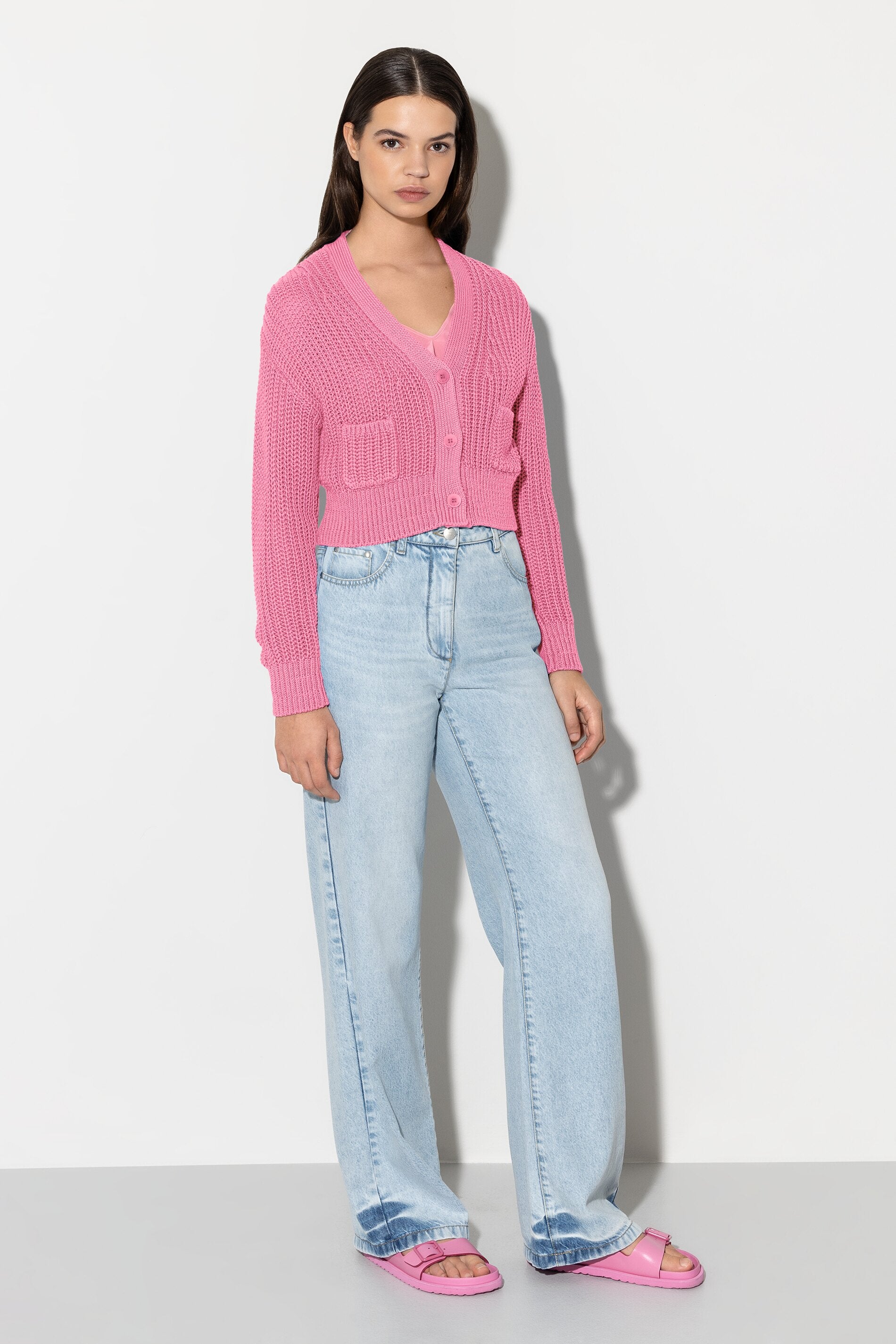 Cardigan in Rippstrick