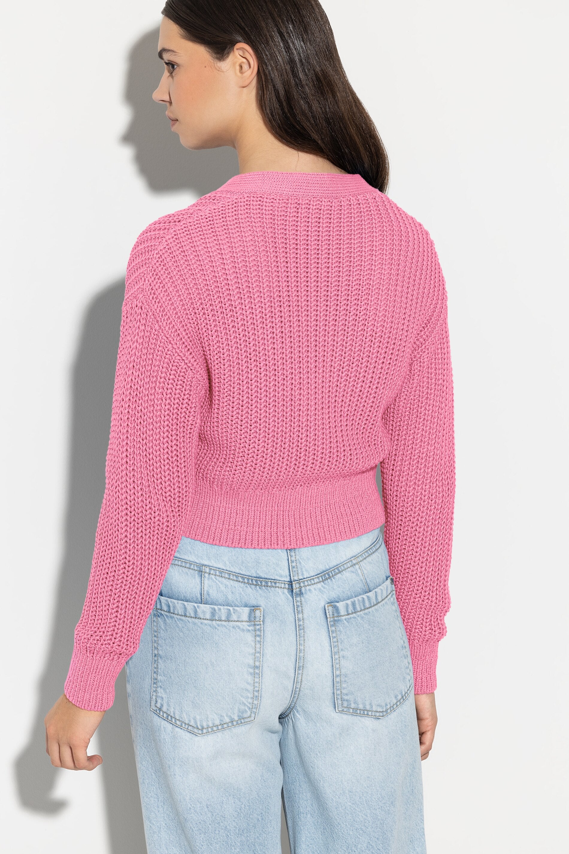 Cardigan in Rippstrick