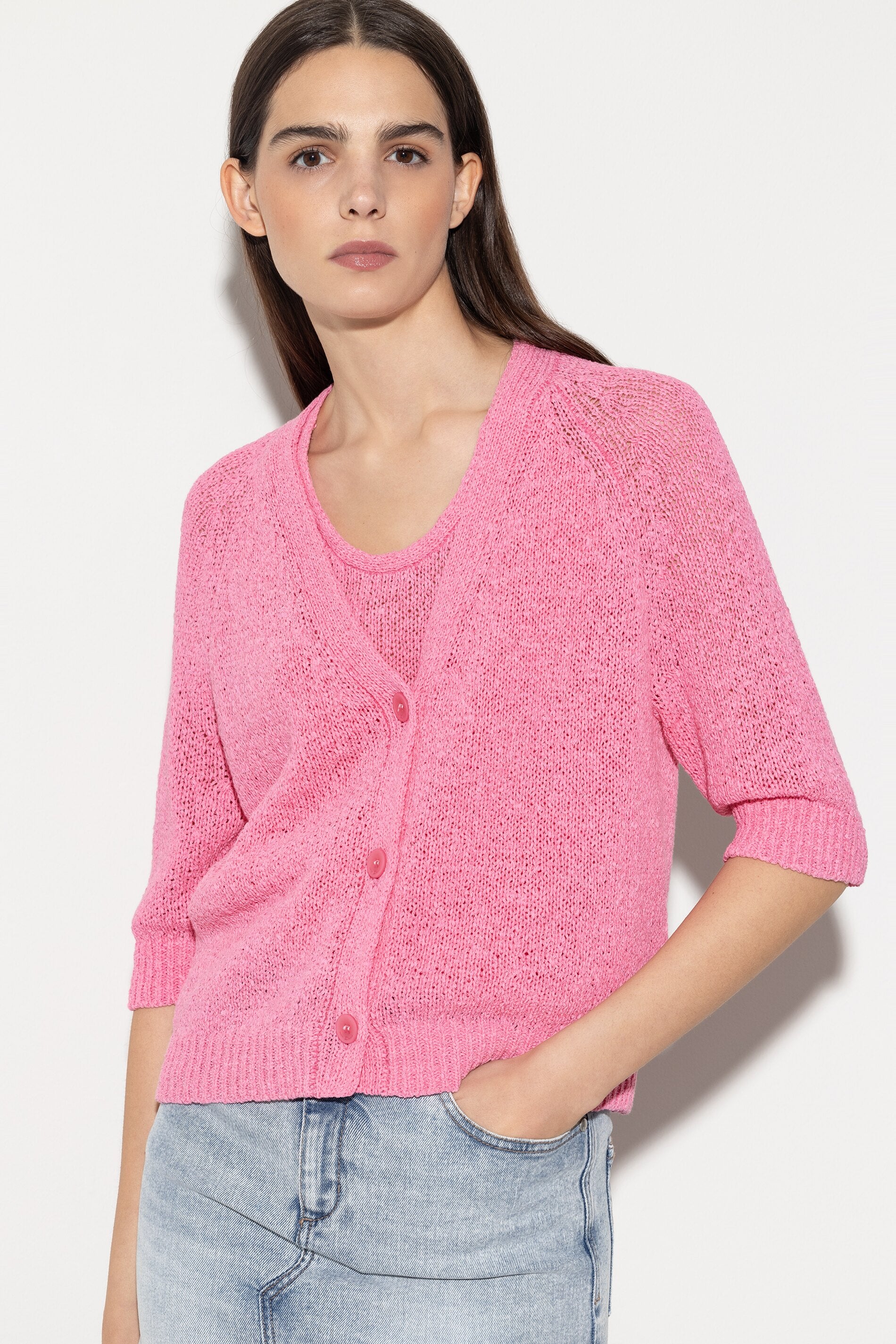Cardigan mit verkürztem Ärmel