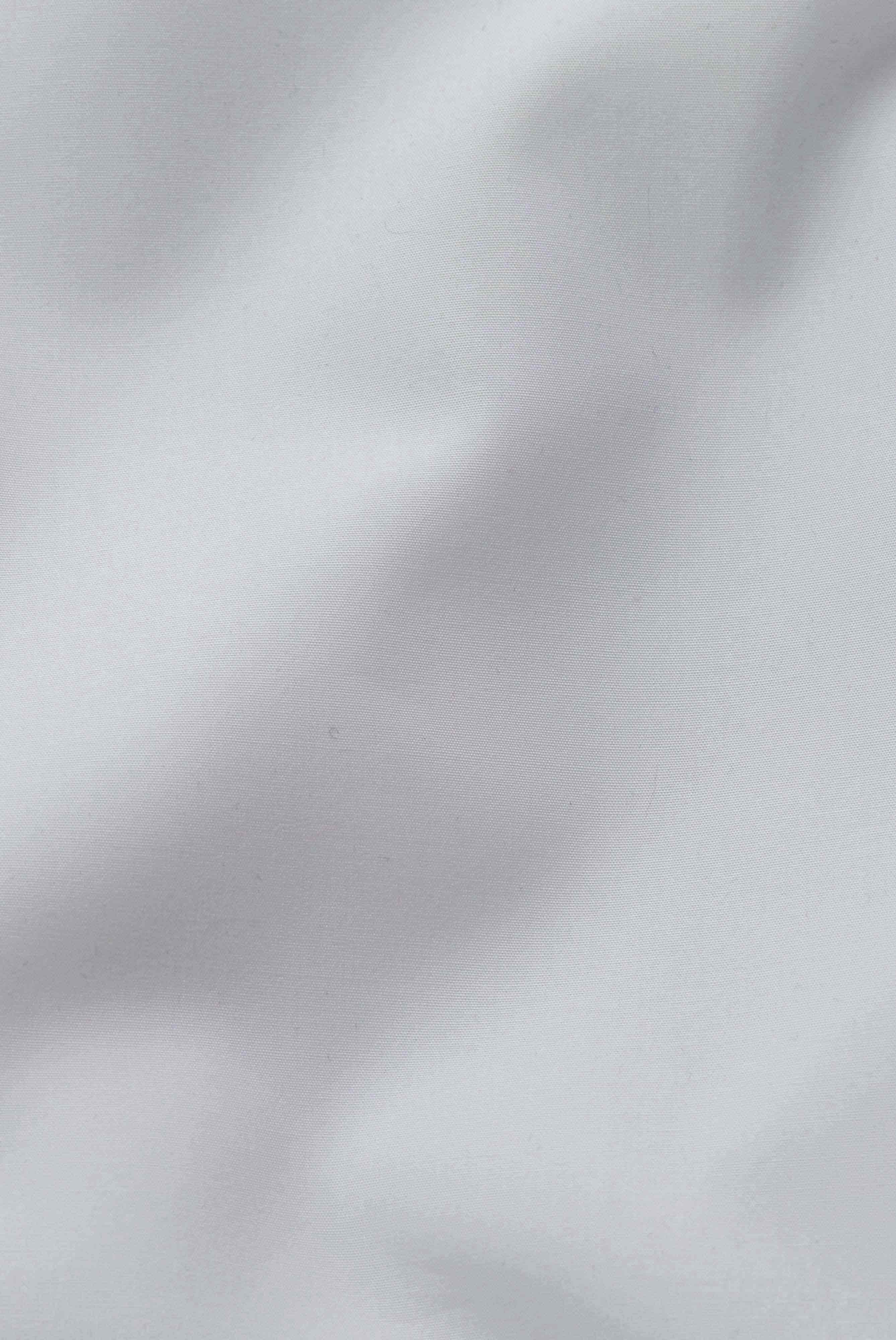 Poplin blouse with patch pockets, white