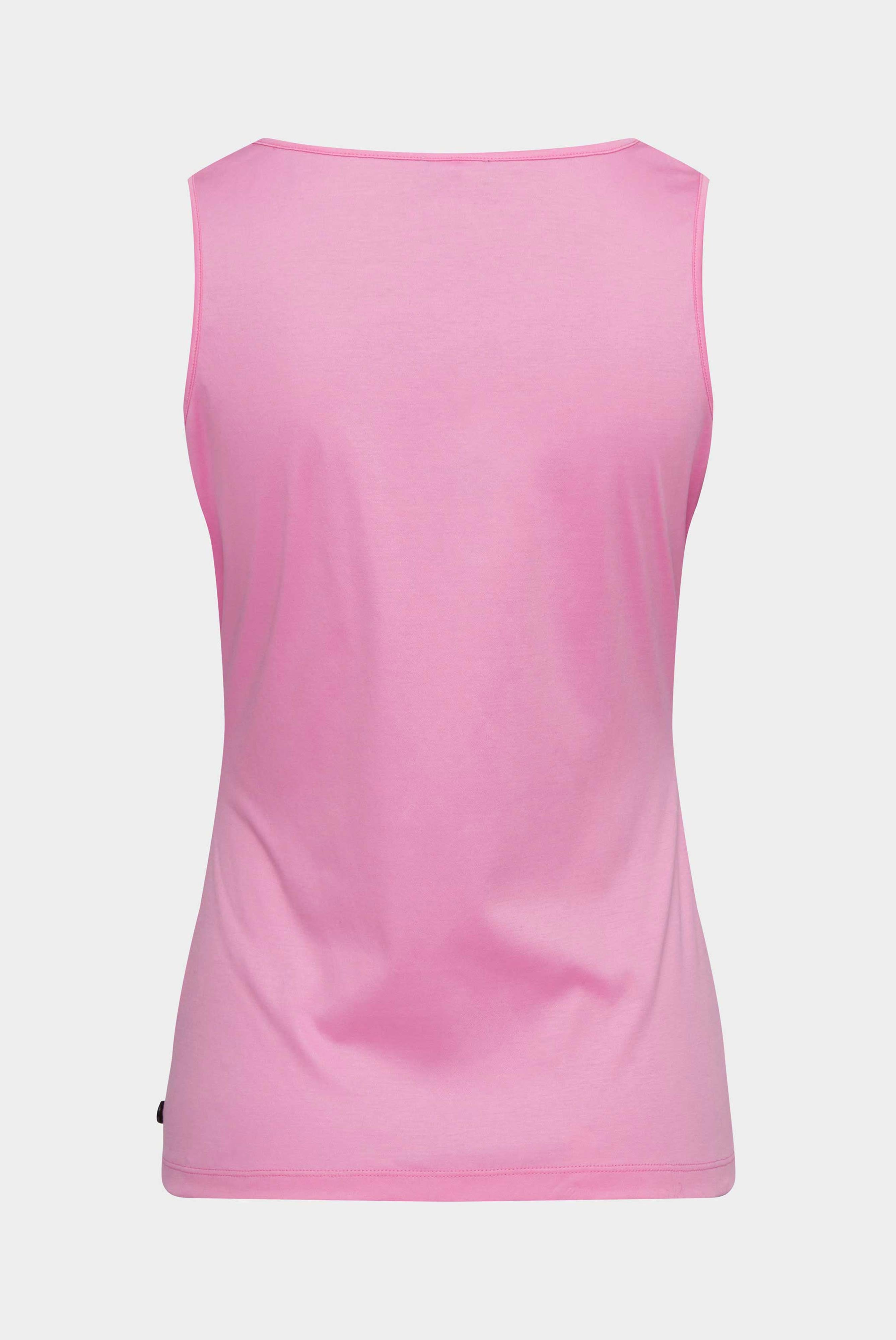 Ärmelloses Damen Tanktop Slim Fit aus Swiss-Cotton Koralle