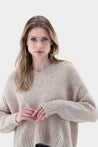Van Laack-Leichter Oversize Pullover mit V-Aussschnitt-Strick & Pullover-Black-Deal-Outlet-by-ARCHIVIST
