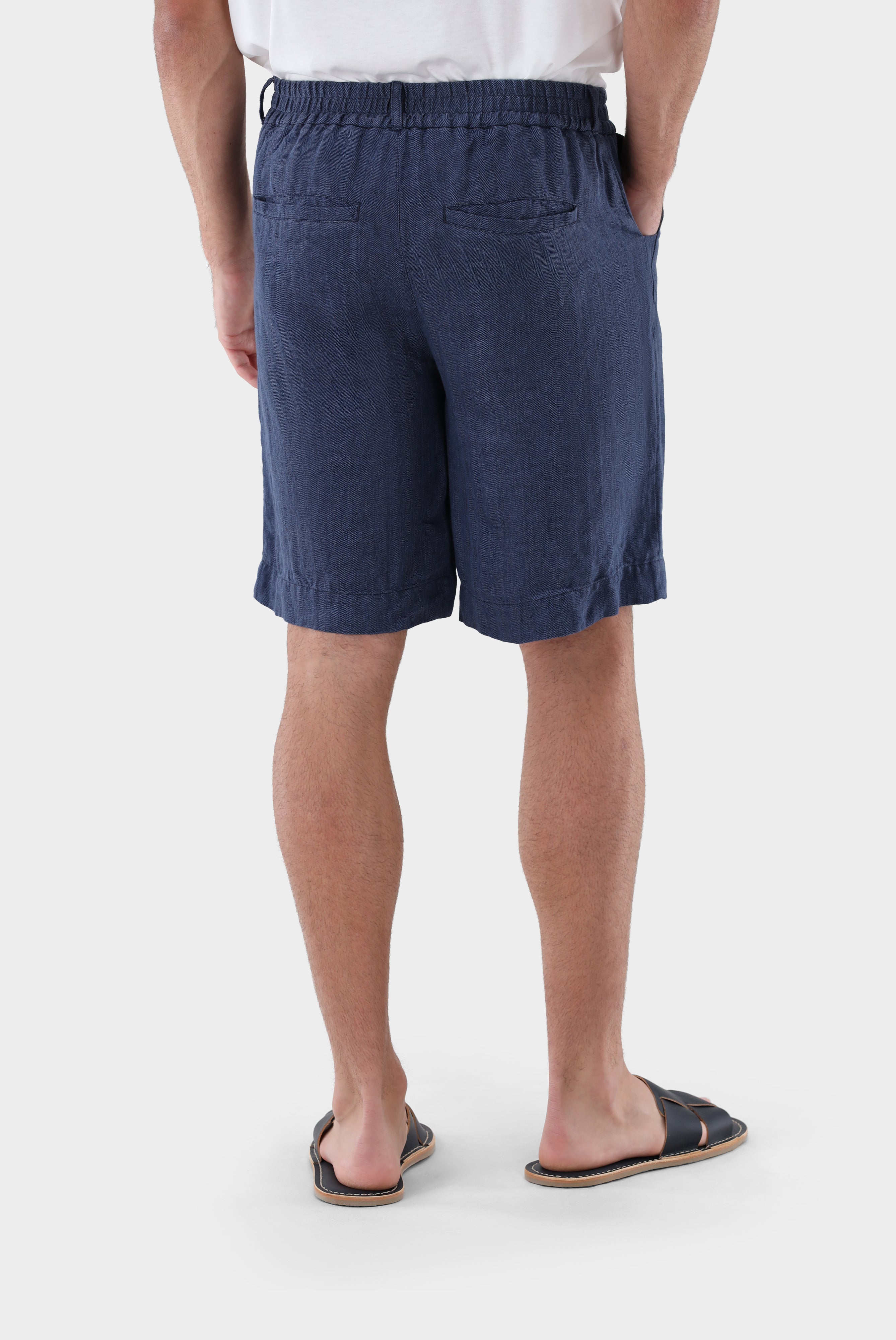 Van Laack-Leinen Shorts-Hosen-Black-Deal-Outlet-by-ARCHIVIST