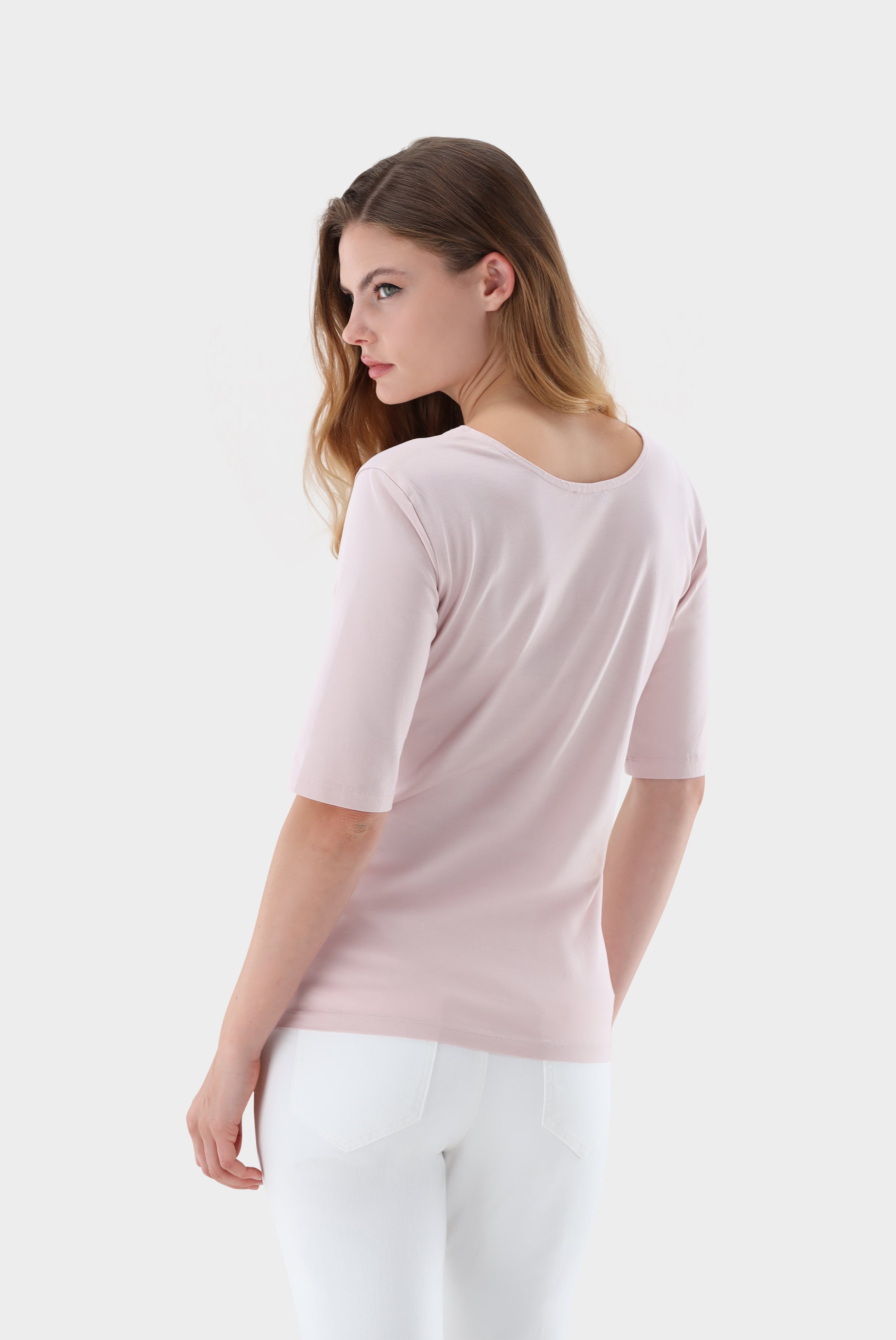 Urban Jersey T-Shirt mit weitem Ausschnitt