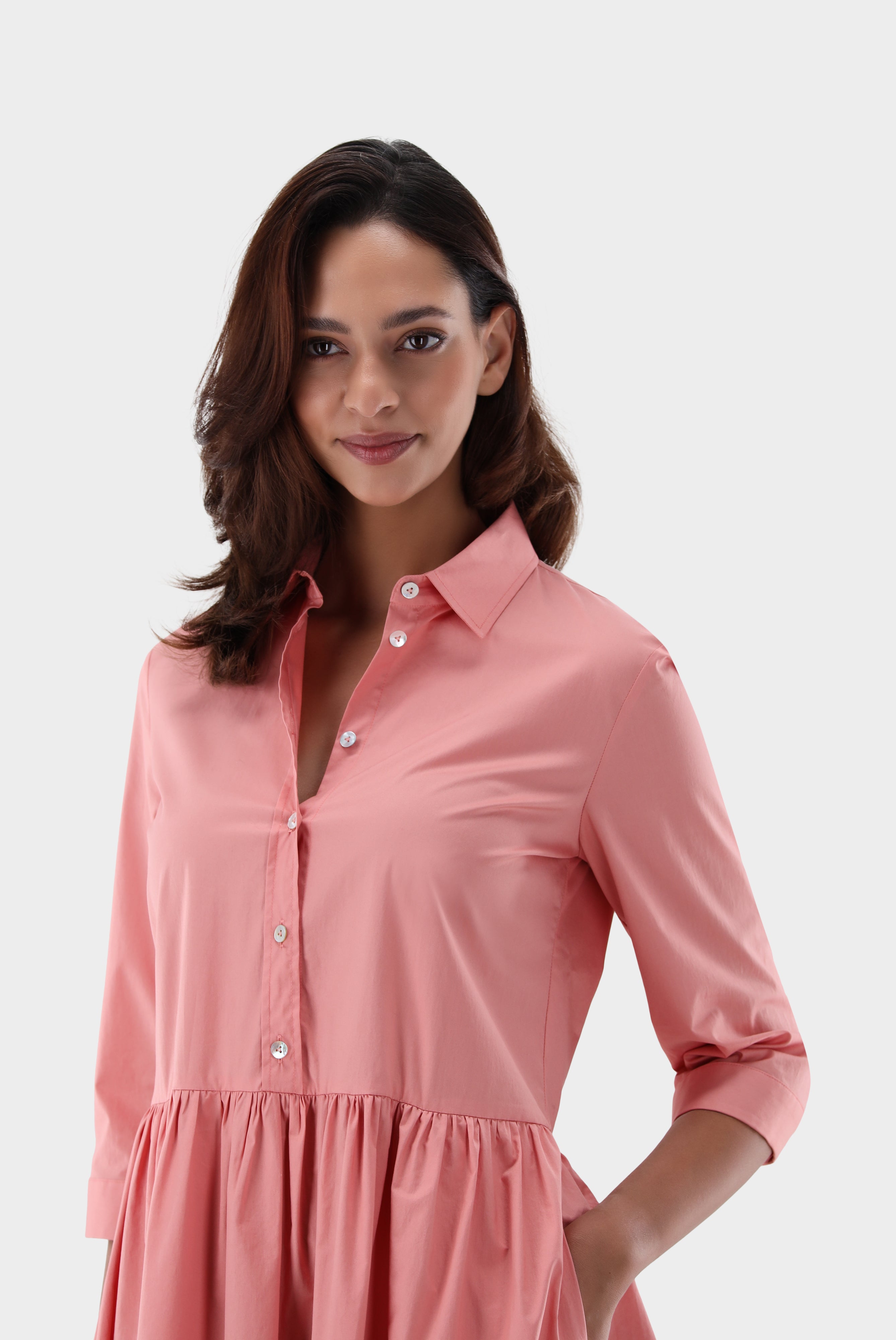 Van Laack-Midi-Hemdblusenkleid aus Baumwollstretch-Kleider & Röcke-Black-Deal-Outlet-by-ARCHIVIST