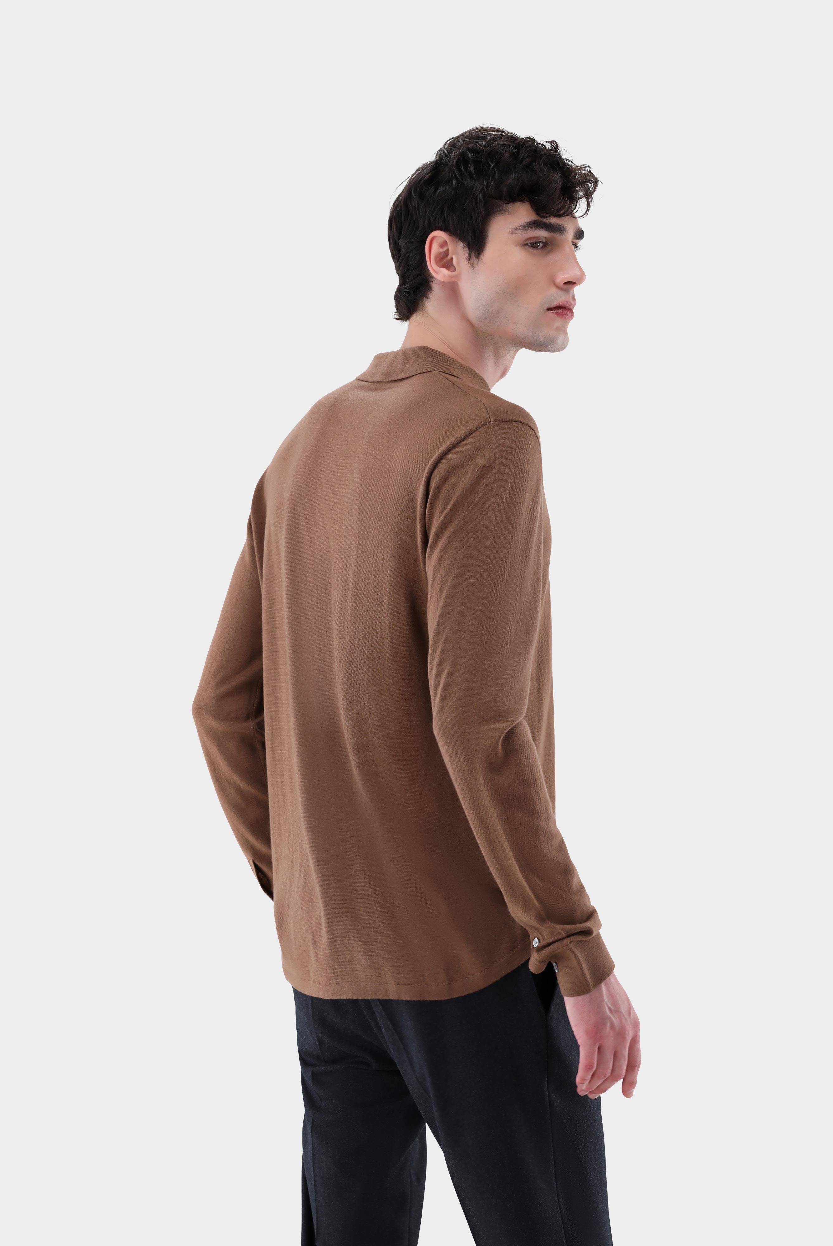 Van Laack-Strick Hemd aus ultrafeiner Merinowolle-Hemden & Blusen-Black-Deal-Outlet-by-ARCHIVIST