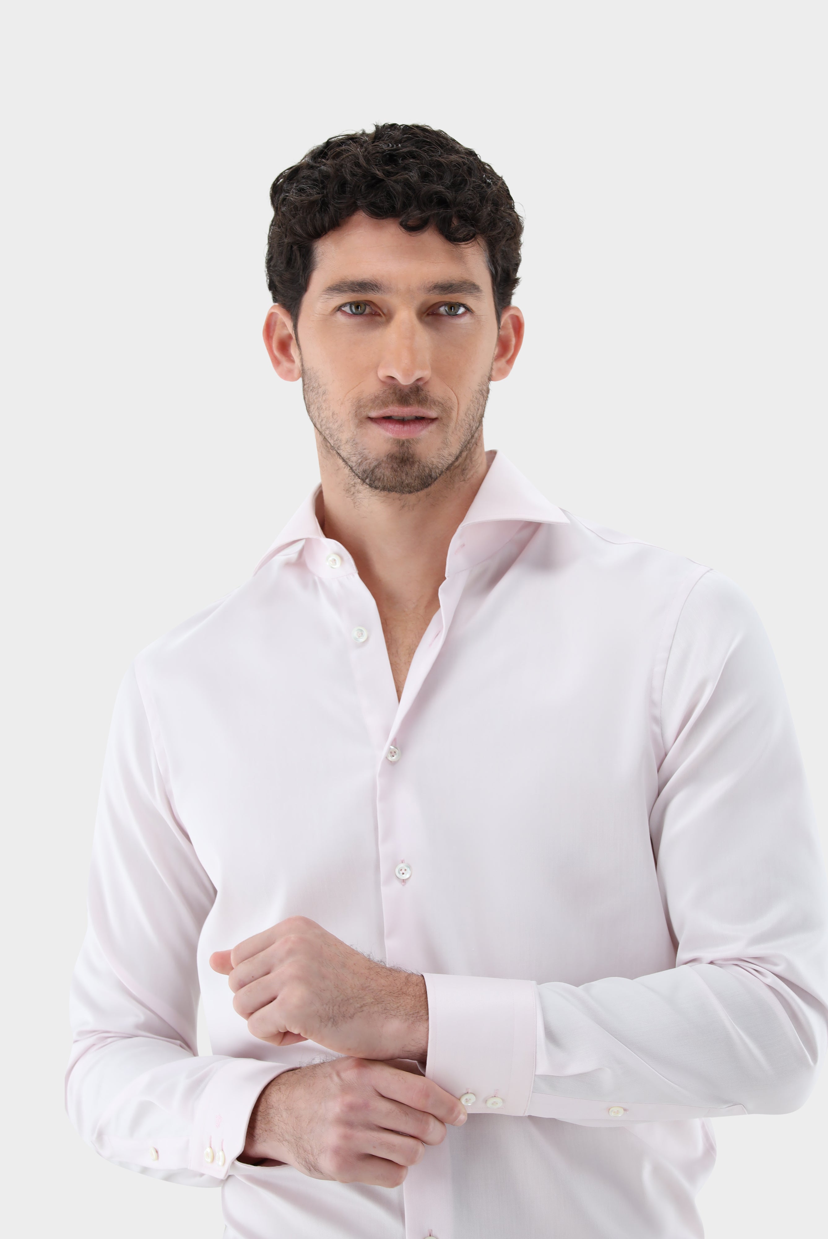 Non-iron twill shirt, slim fit