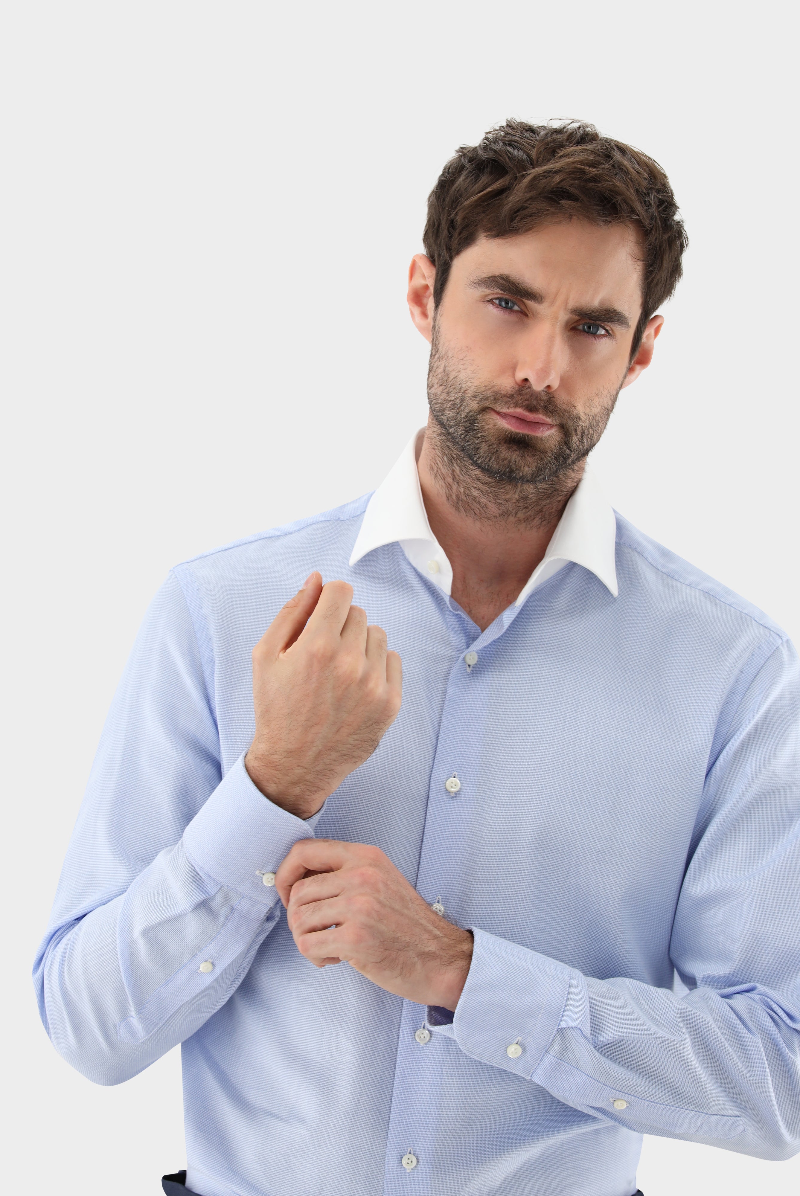 Businesshemd mit Weißem Kragen Tailor Fit
