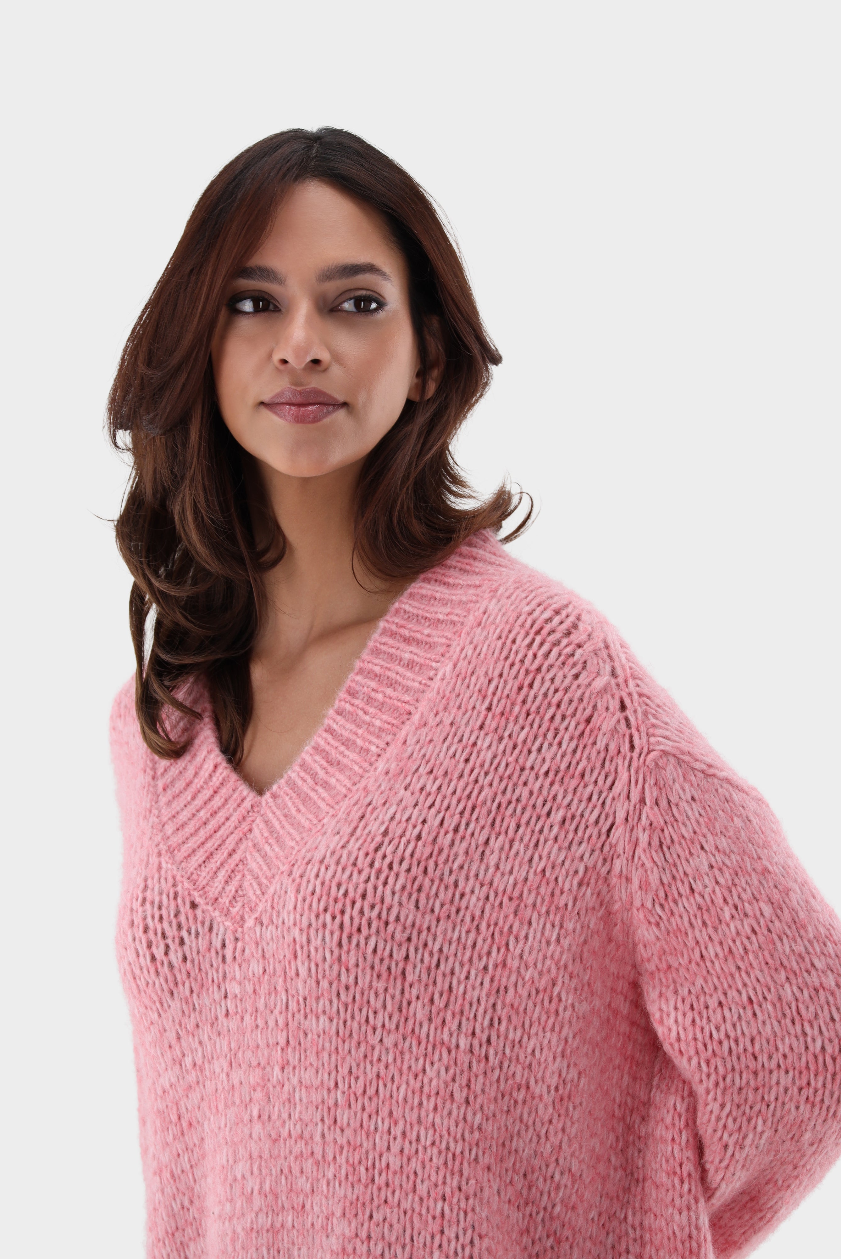 Van Laack-Leichter Oversize Pullover mit V-Aussschnitt-Strick & Pullover-Black-Deal-Outlet-by-ARCHIVIST