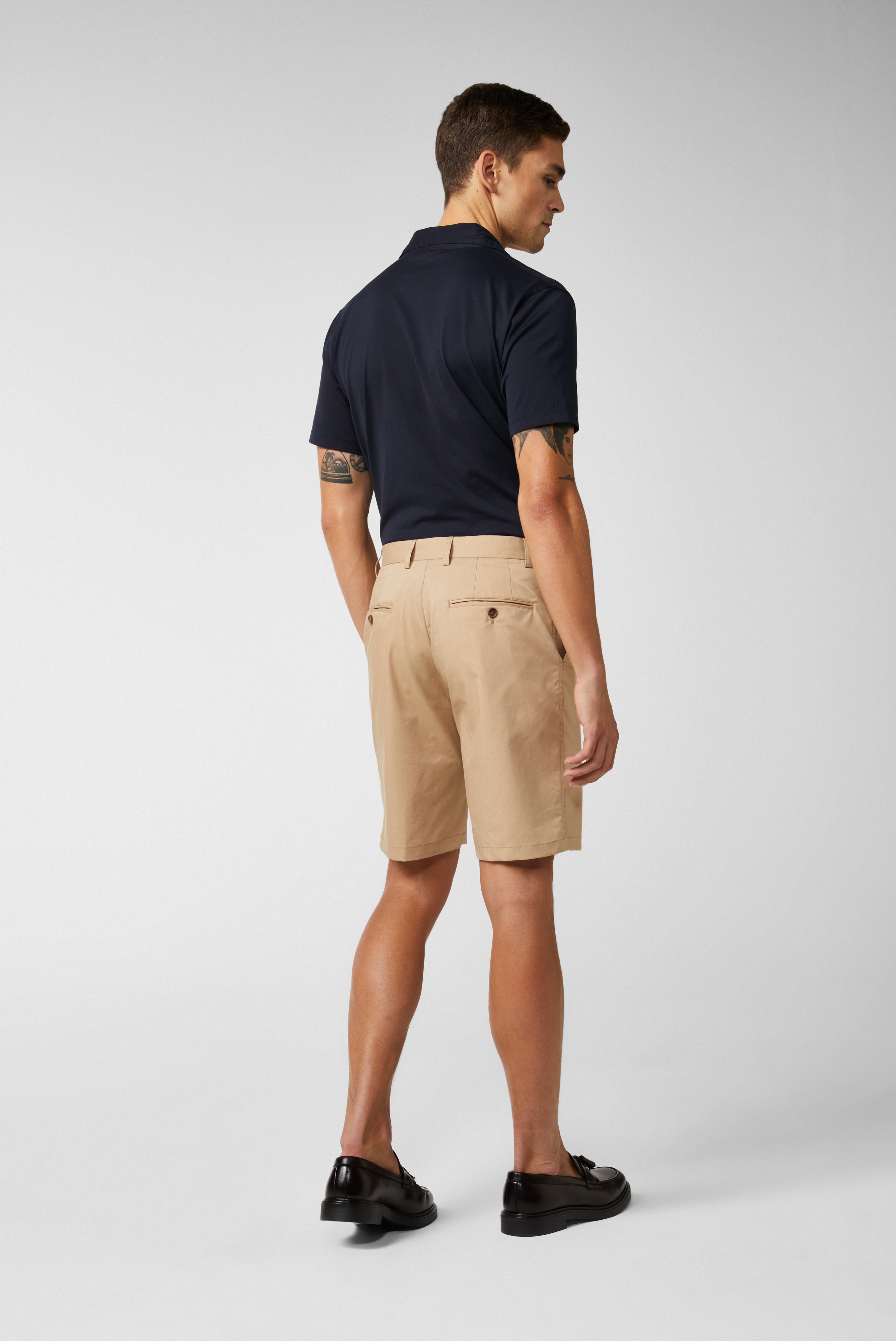 Van Laack-Slim Fit-Shorts aus Baumwoll-Stretch Grau-Jacken & Mäntel-Black-Deal-Outlet-by-ARCHIVIST