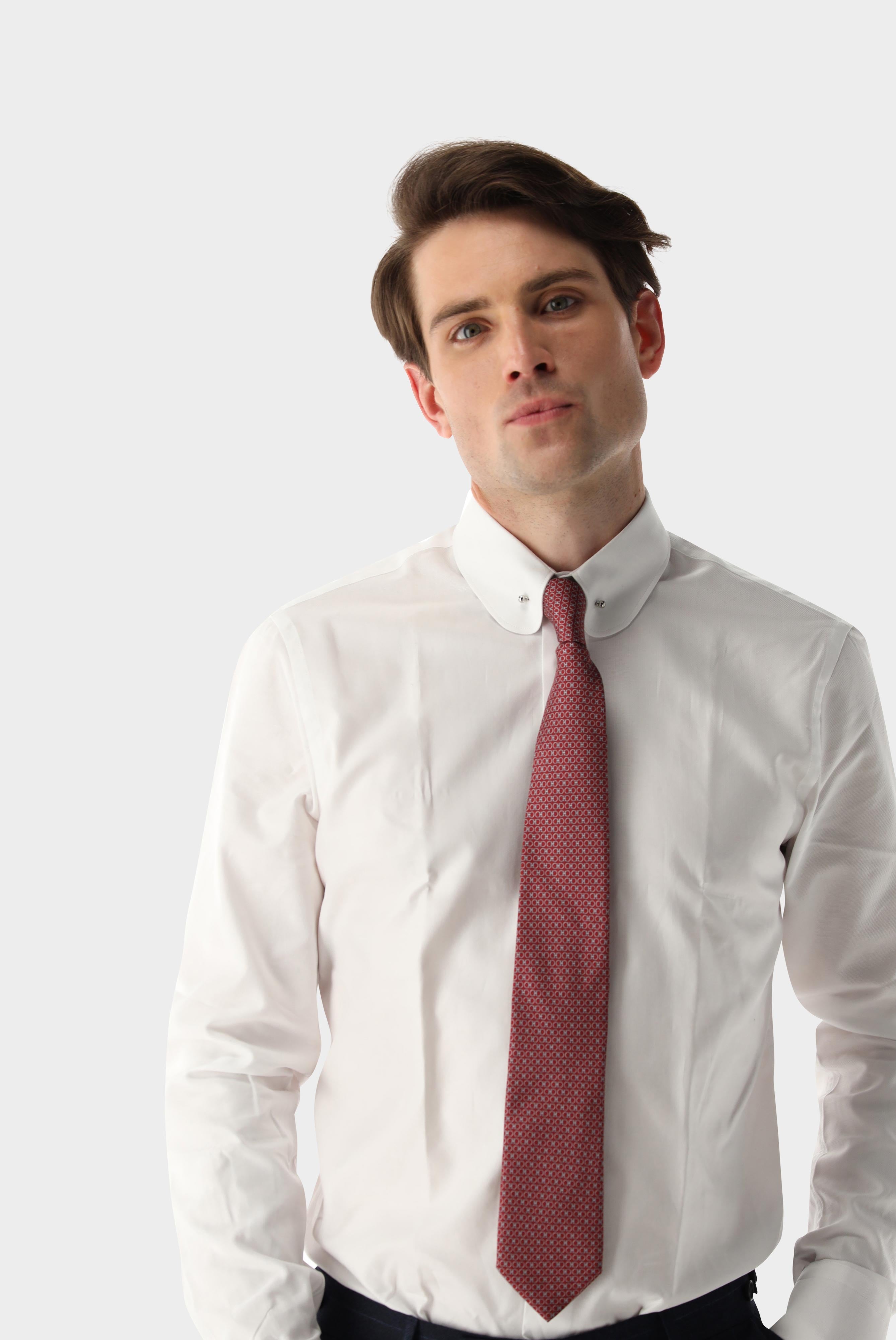 Van Laack-Strukturiertes Hemd mit Nadelkragen Tailor Fit-Hemden & Blusen-Black-Deal-Outlet-by-ARCHIVIST