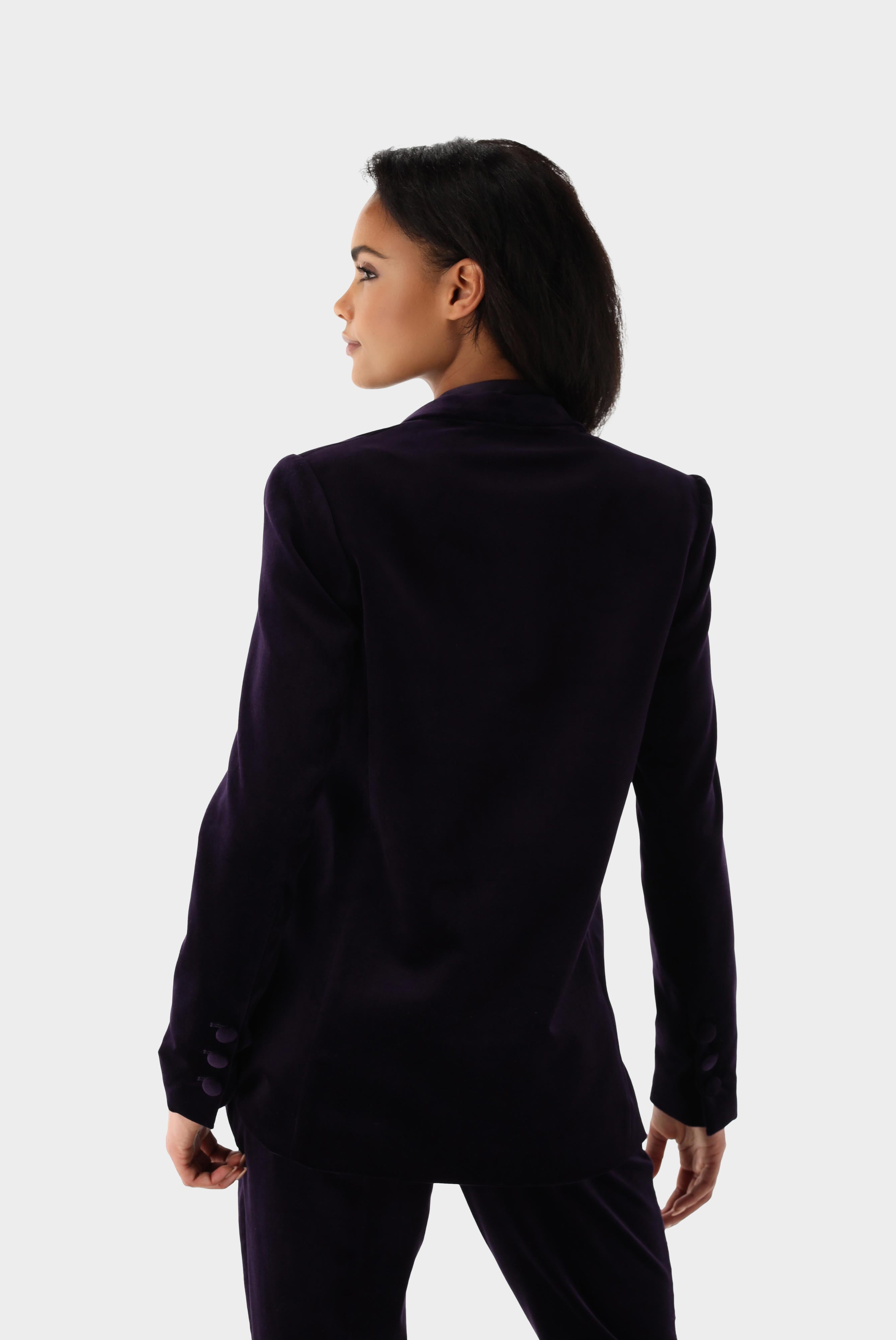 Lockerer Blazer aus Samt