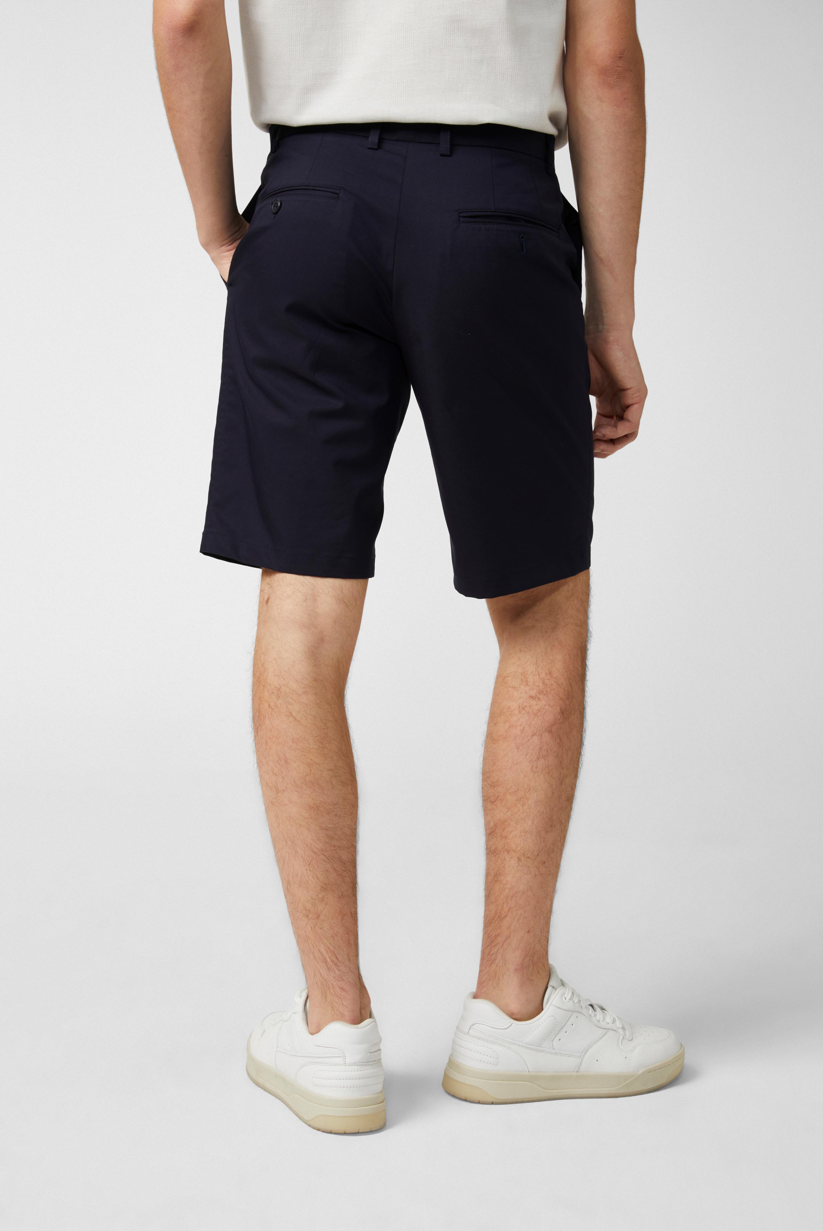 Slim Fit-Shorts aus Baumwoll-Stretch Blau