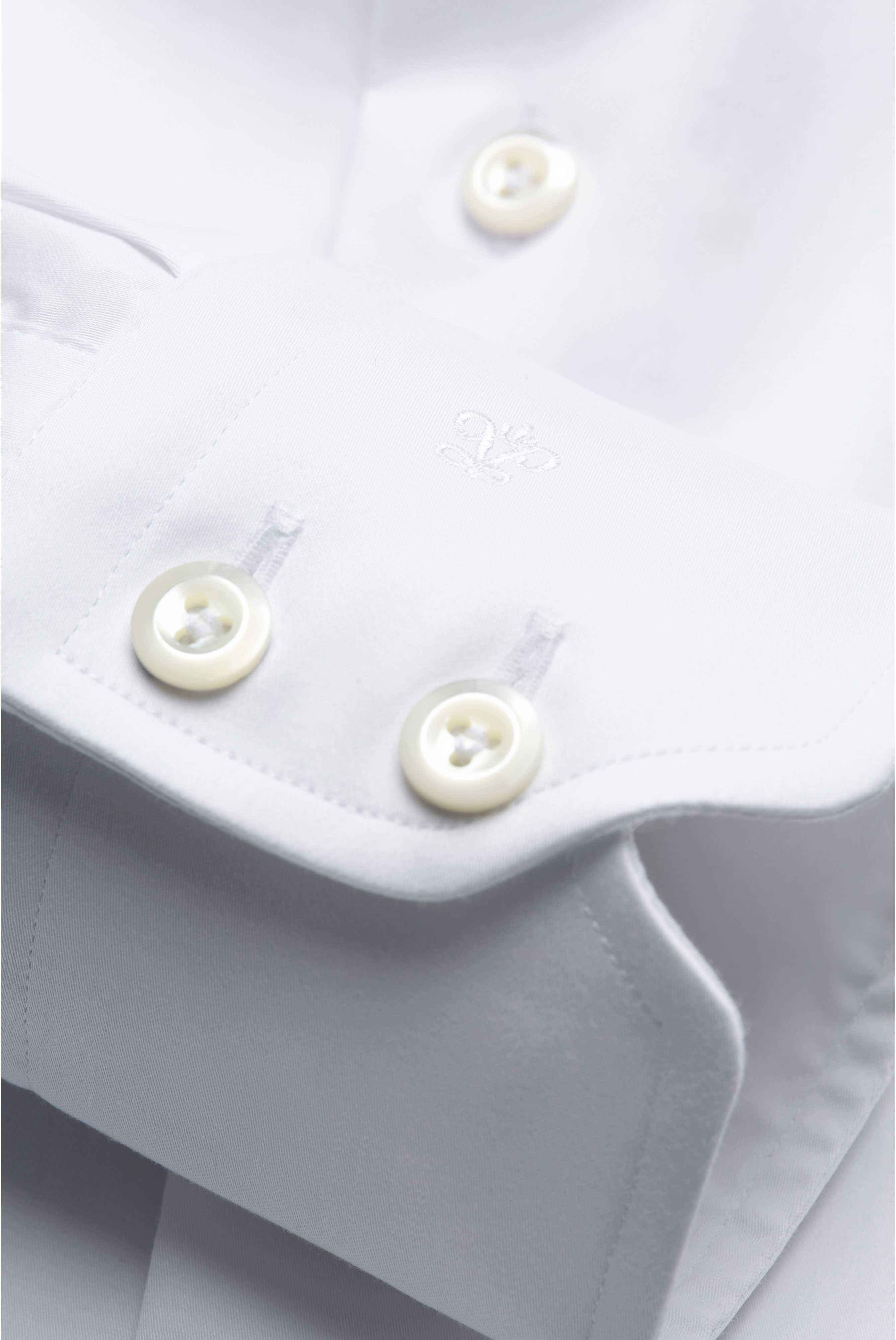 Business shirt with elastane, Tailor Fit, White