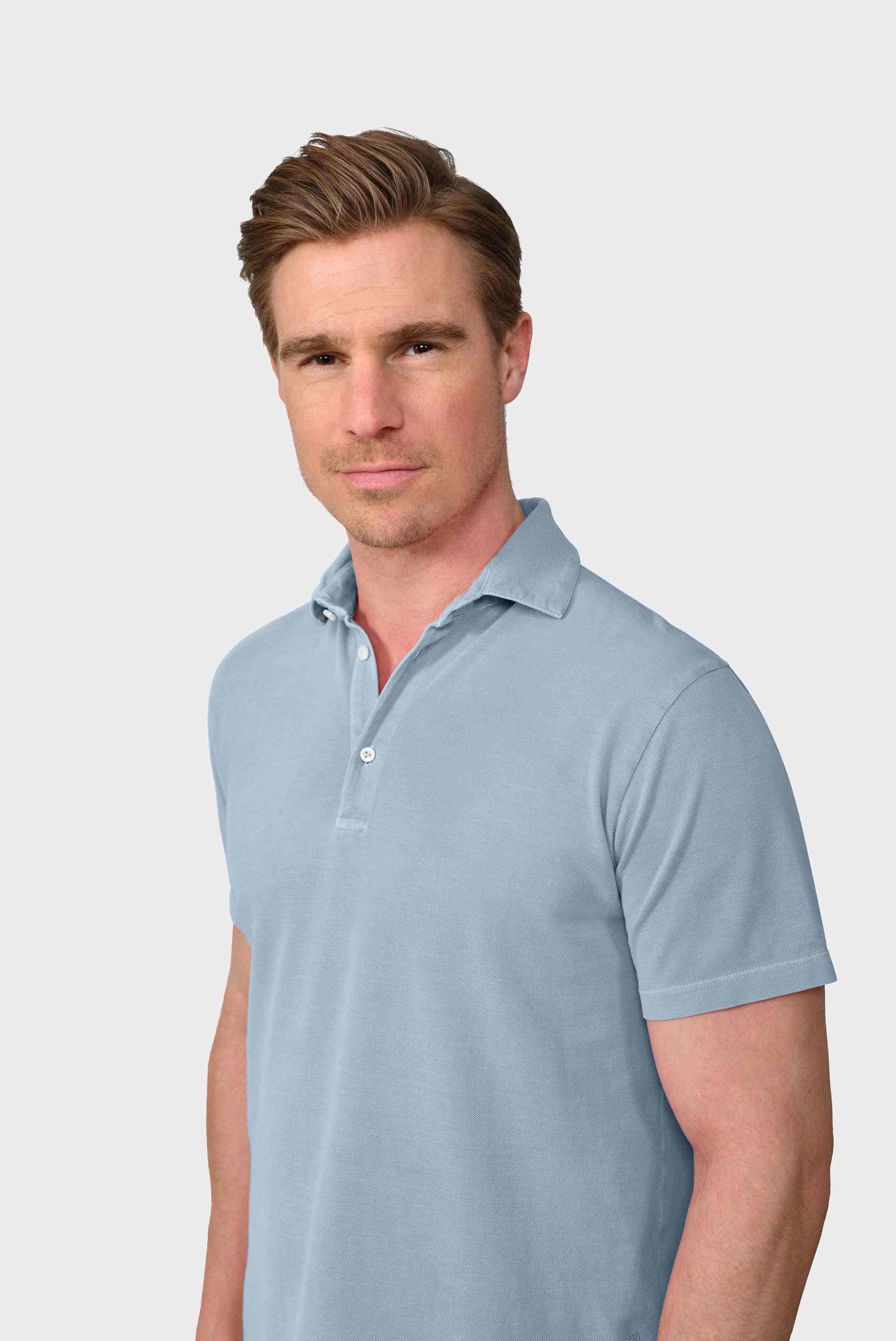 Garment dyed Piqué Poloshirt