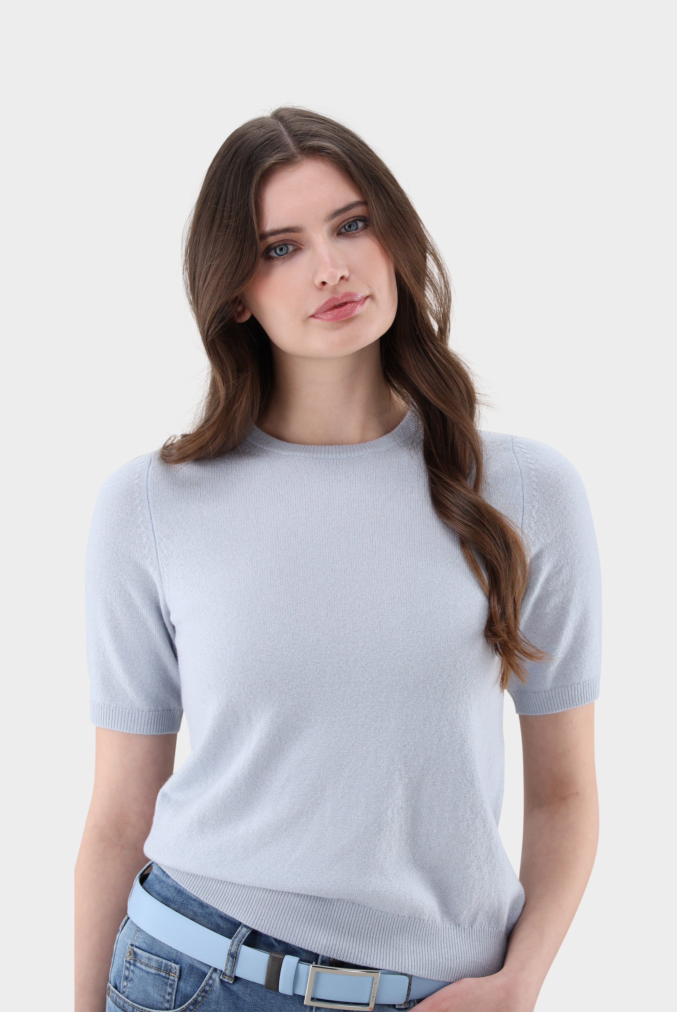 Van Laack-Kaschmir Strick T-Shirt-Shirts-Black-Deal-Outlet-by-ARCHIVIST